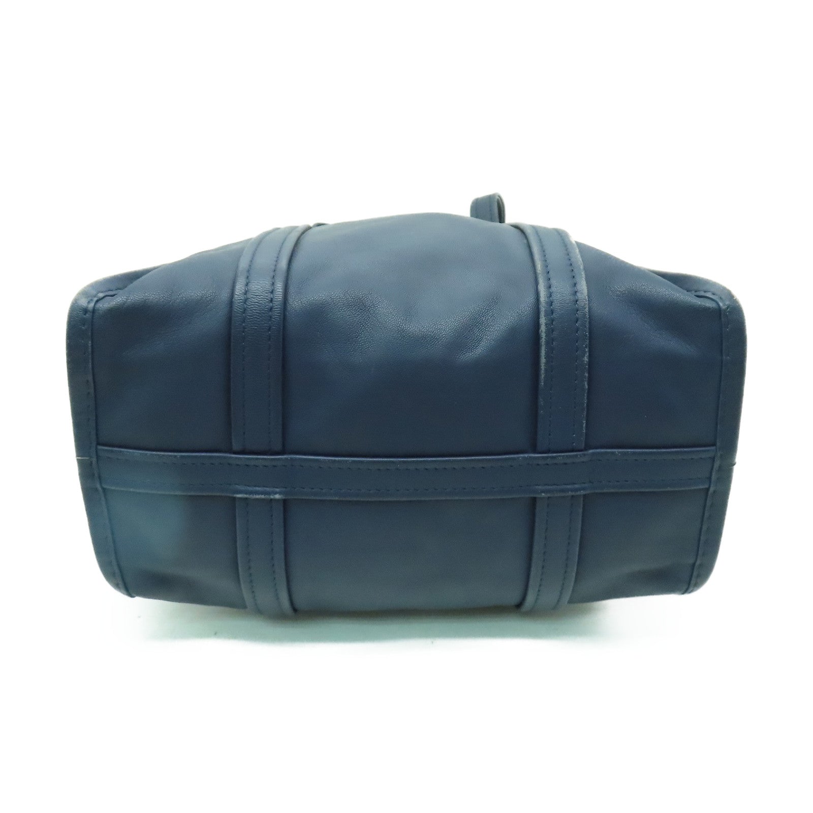 BALENCIAGA 【激減優惠】牛皮皮革2way Shoulder Bag銀扣手挽肩背兩用袋藍色
