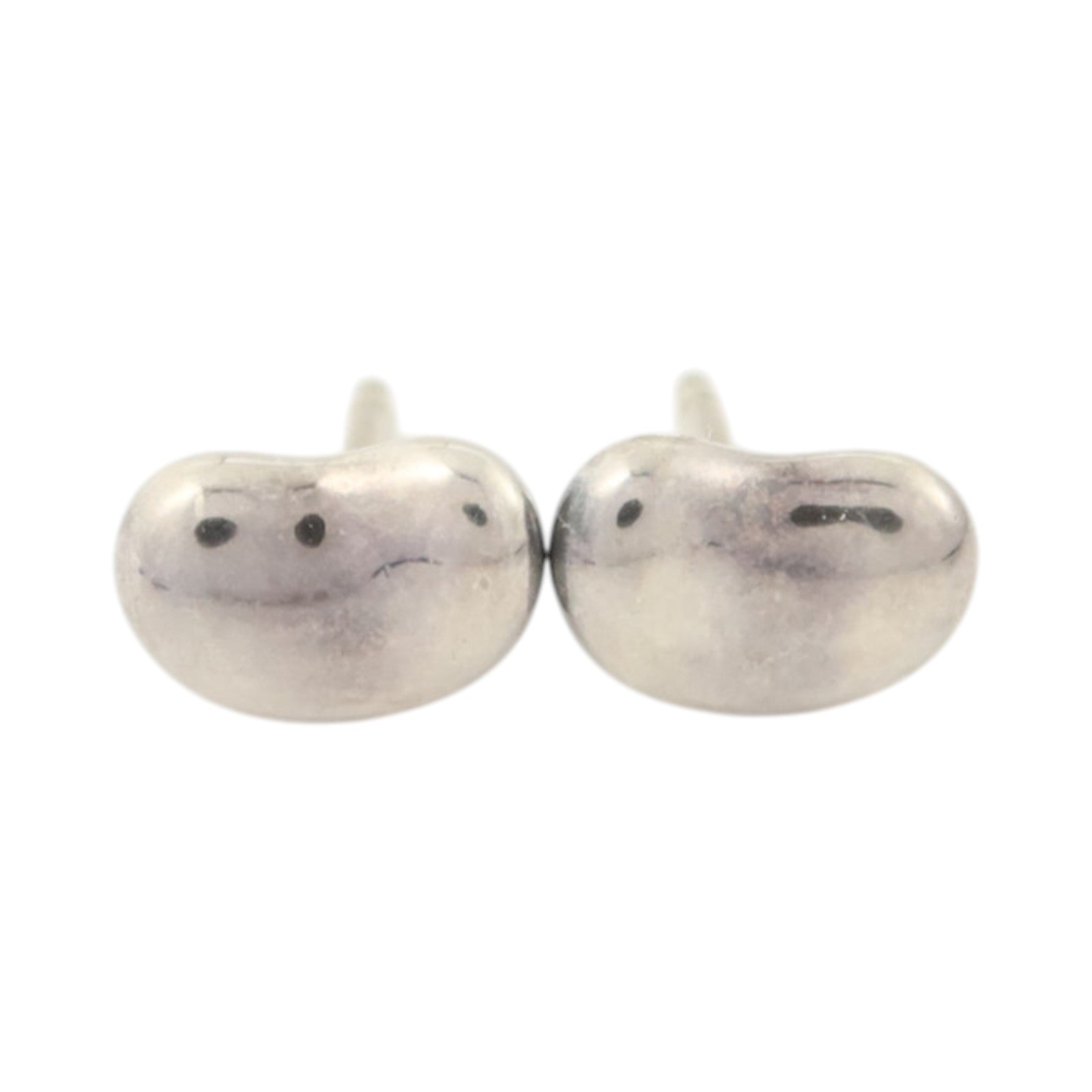 TIFFANY＆CO 925純銀Elsa Peretti Bean Design Earrings耳環
