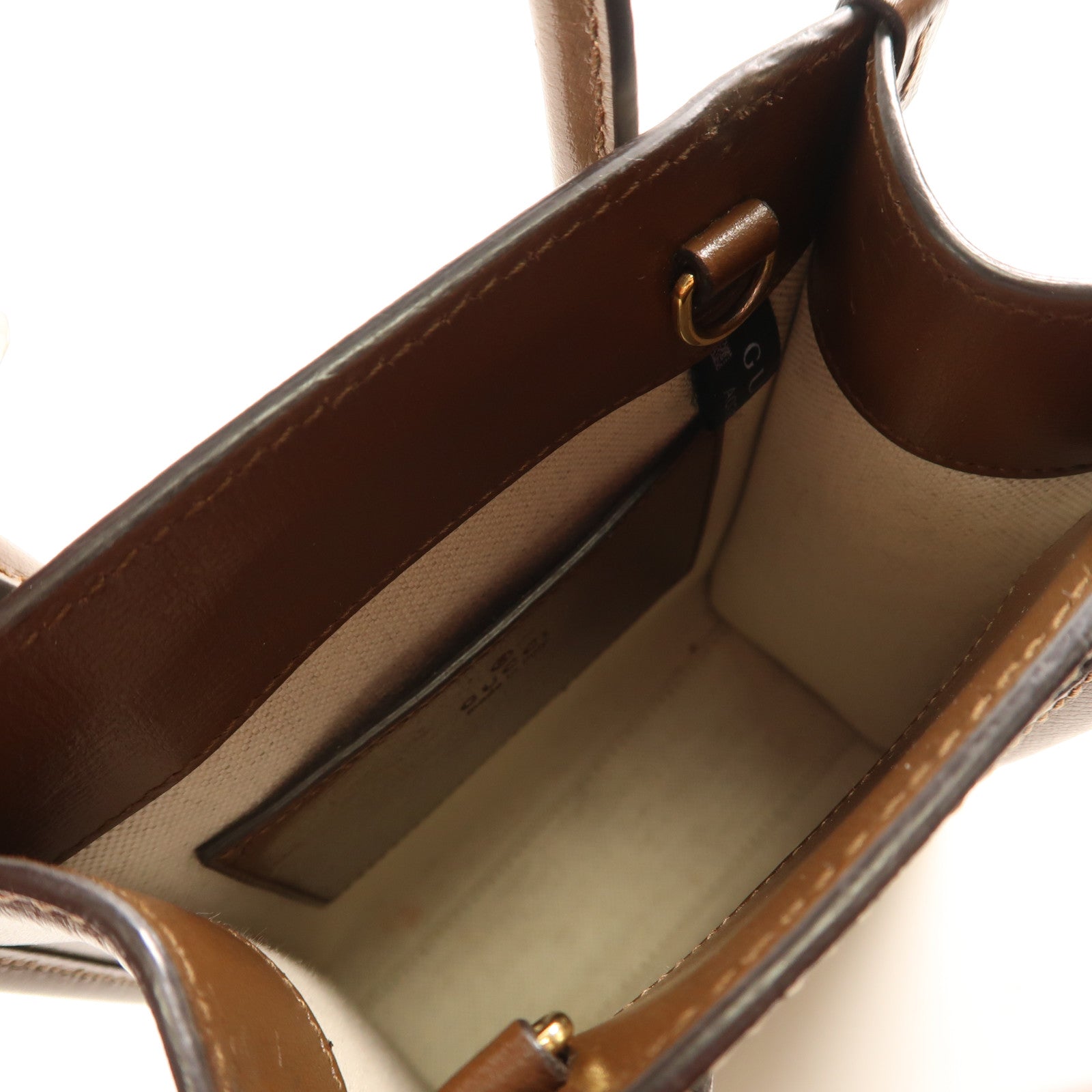 GUCCI 塗層帆布Interlocking G Mini Tote Bag金扣手挽肩背兩用袋