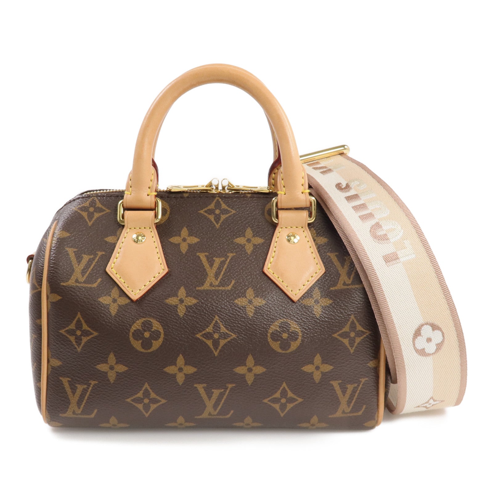 LOUIS VUITTON Monogram Speedy Bandouliere 20金扣手挽肩背兩用袋