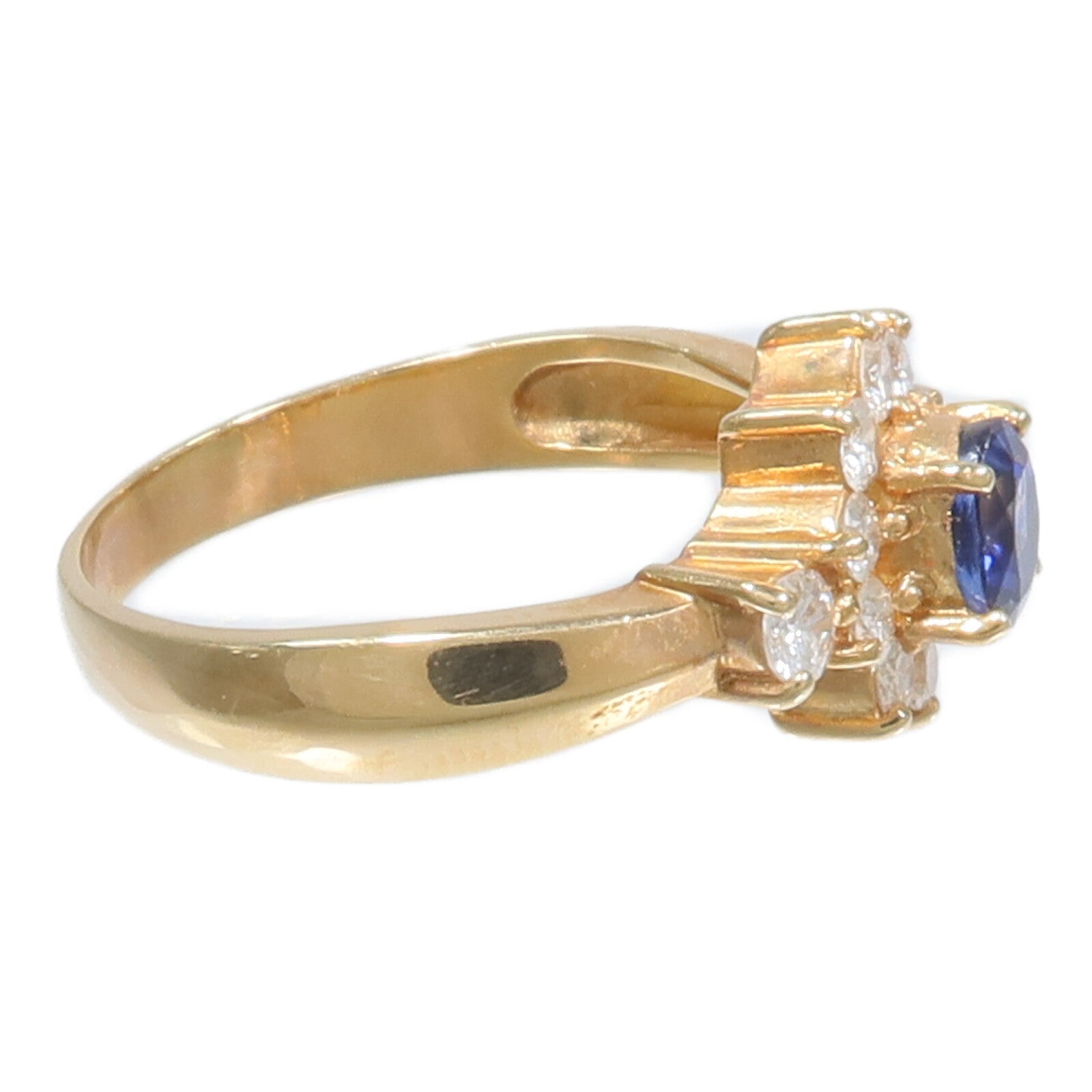 JEWELRY 18K黃金Sapphire Diamond Ring藍寶石/鑽石戒指