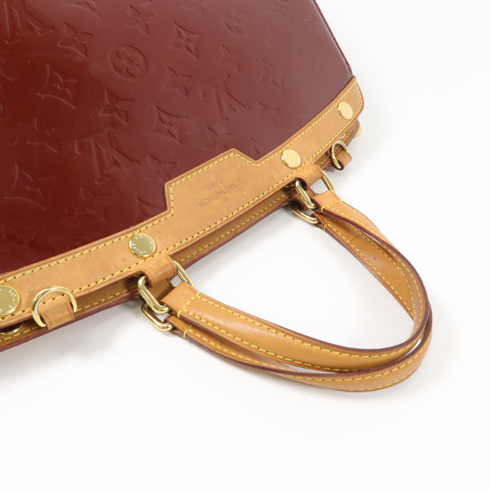 LOUIS VUITTON Monogram Vernis Brea MM手挽肩背兩用袋