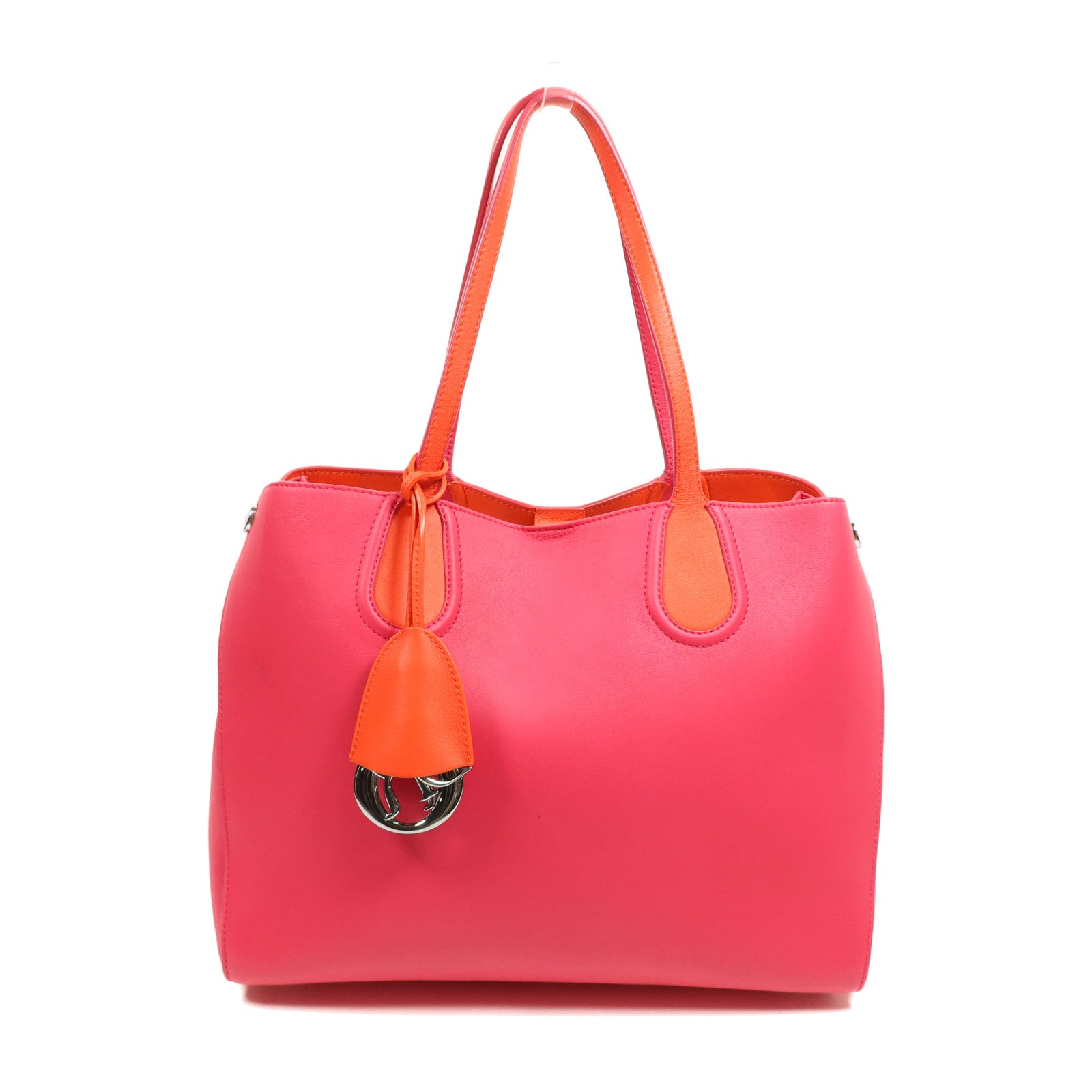 Dior 羊皮皮革Shoulder Bag銀扣肩背袋