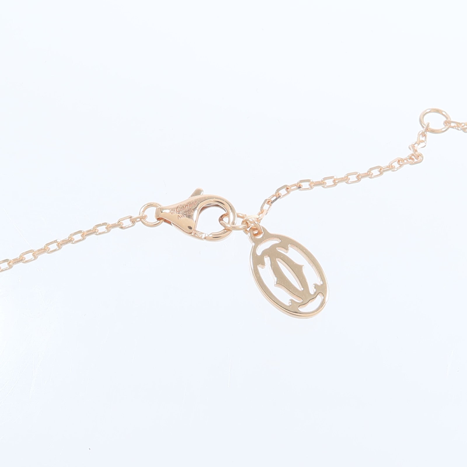 CARTIER 18K玫瑰金D'Amour鑽石項鍊