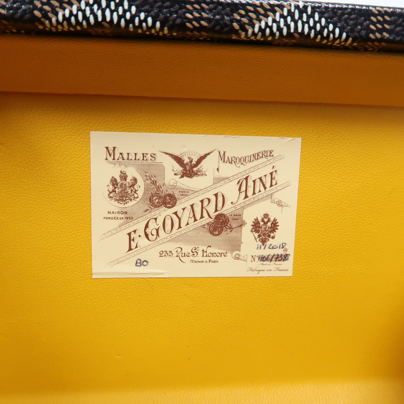 GOYARD 塗層帆布Minaudiere Trunk Bag銀扣肩背袋黑色