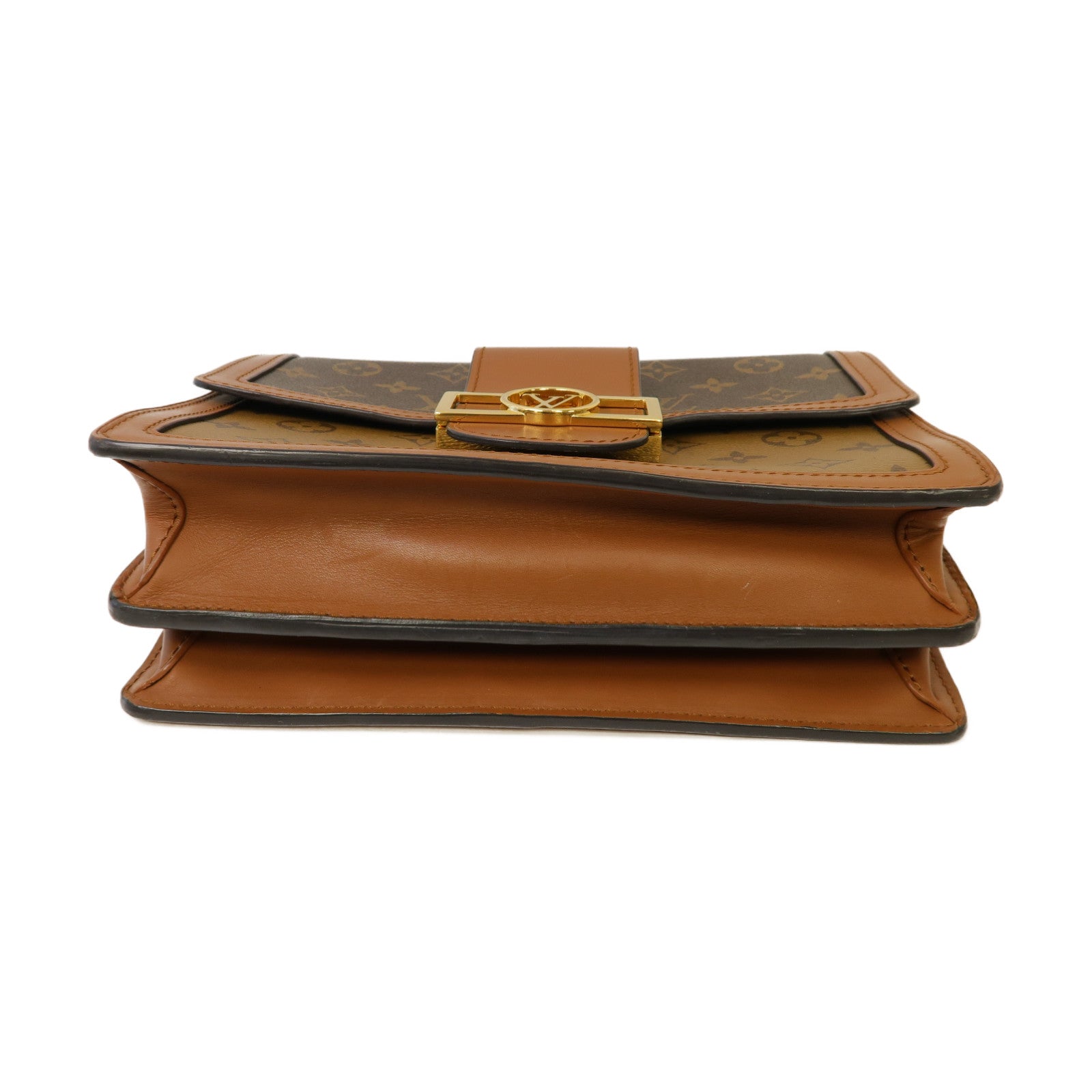 LOUIS VUITTON 【激減優惠】Monogram Reverse Dauphine金扣肩背袋啡色