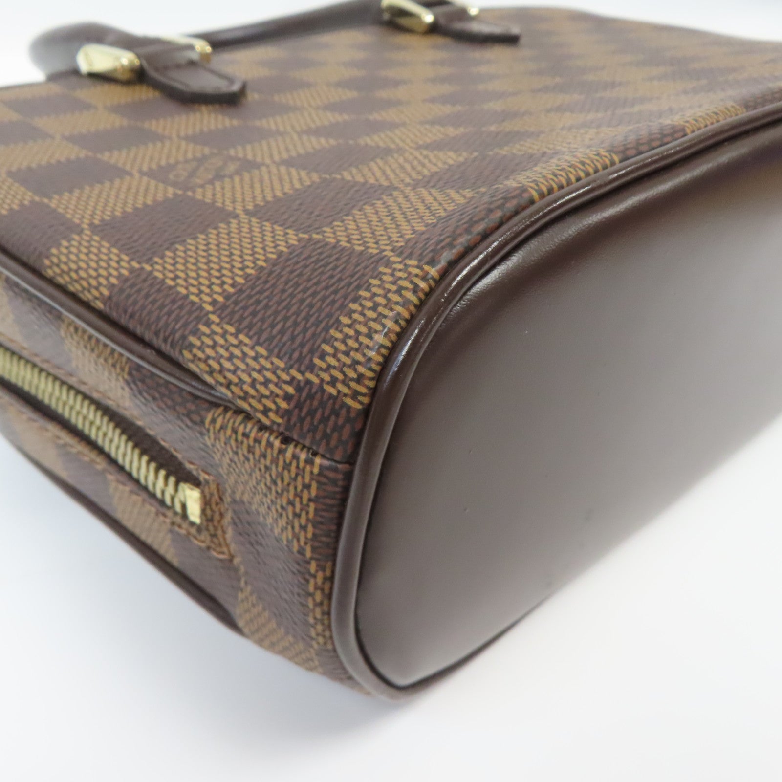 LOUIS VUITTON Damier Sarria Mini金扣手挽袋啡色