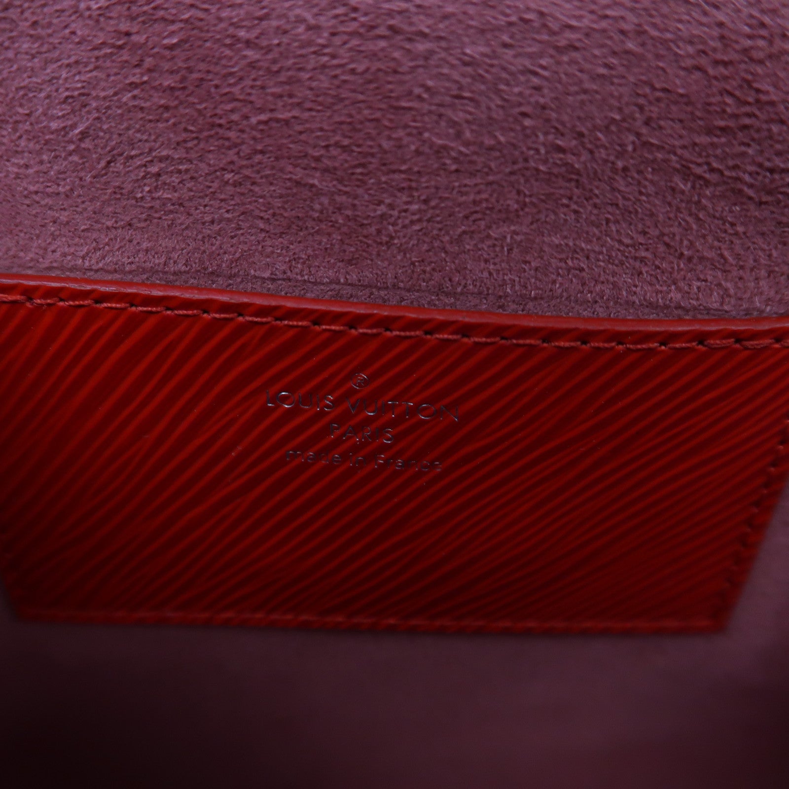 LOUIS VUITTON Epi皮革Twist MM銀扣鏈帶肩背袋紅色