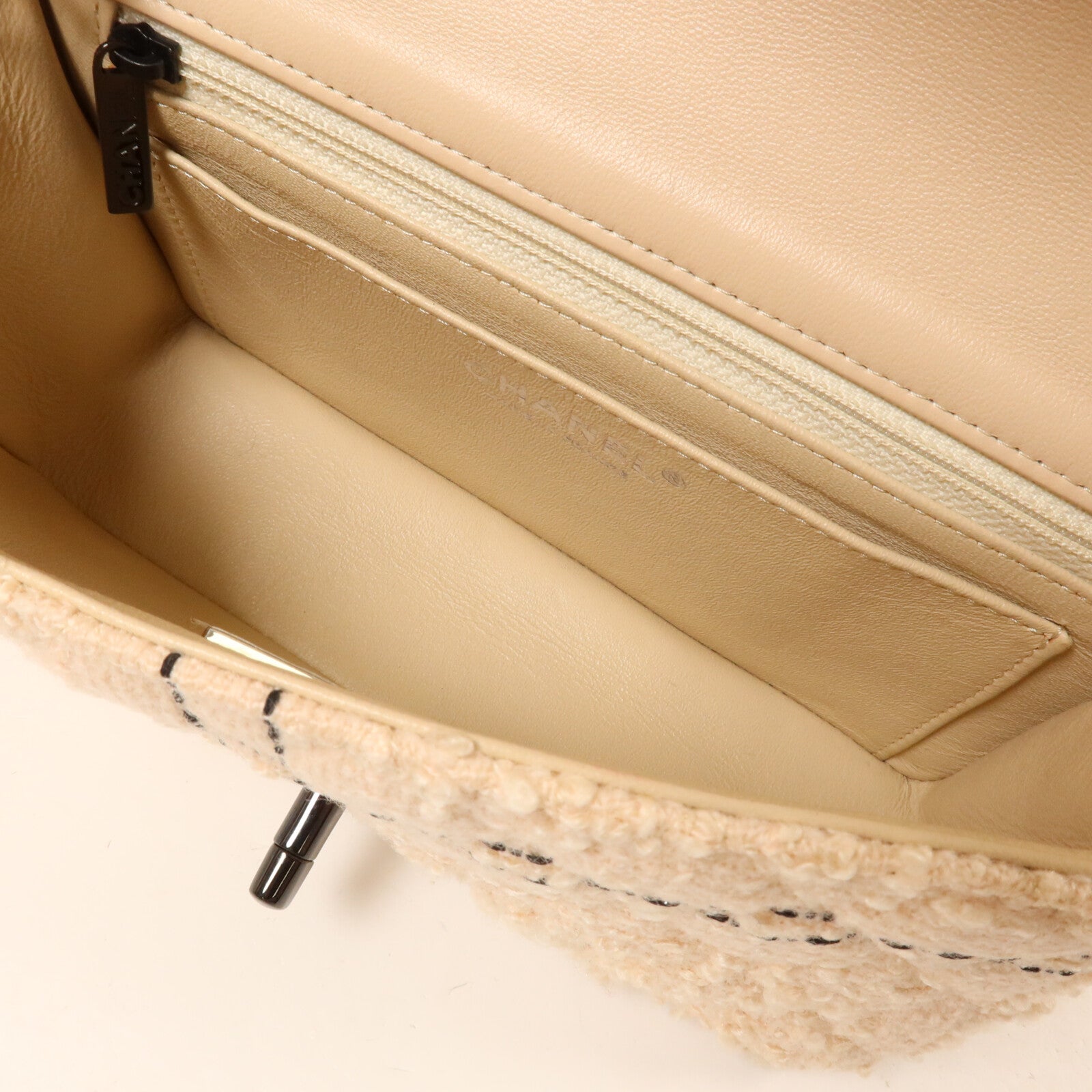 CHANEL Tweed Mini Classic 20鏈帶肩背袋