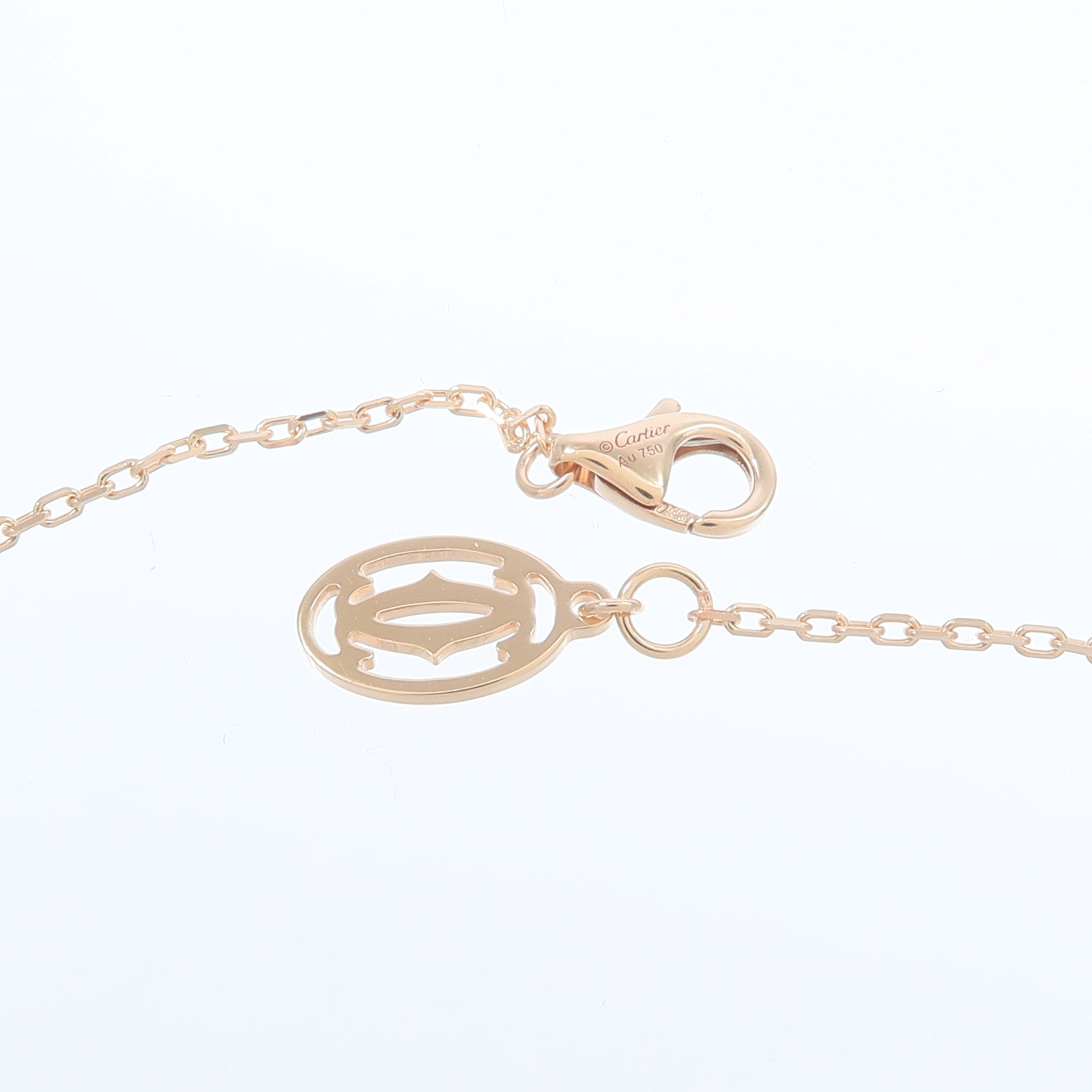 CARTIER 18K玫瑰金D'Amour鑽石項鍊