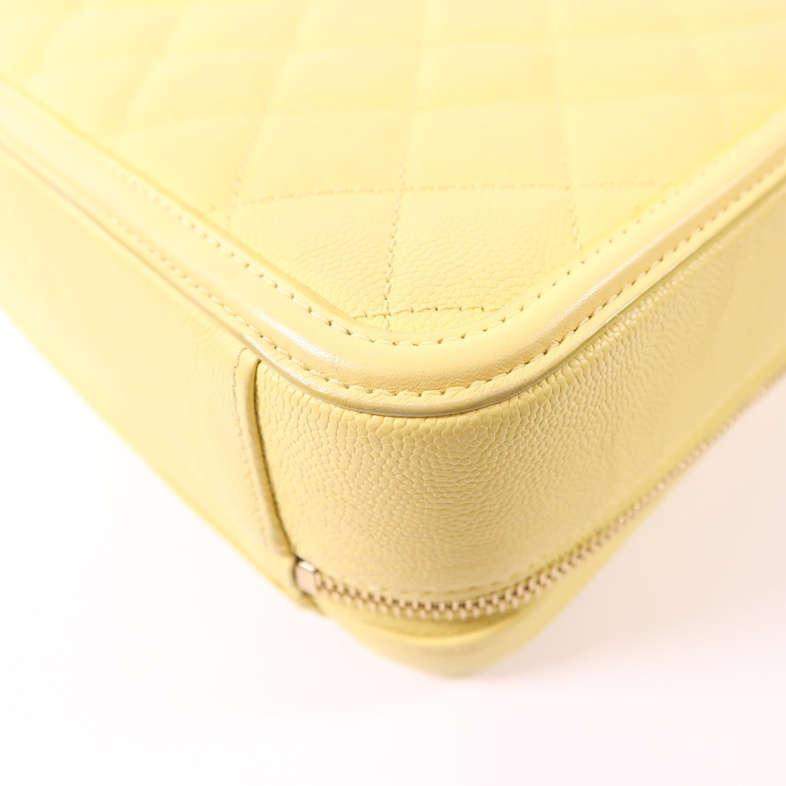 CHANEL 【激減優惠】牛皮皮革Vanity Case金扣鏈帶手挽肩背兩用袋