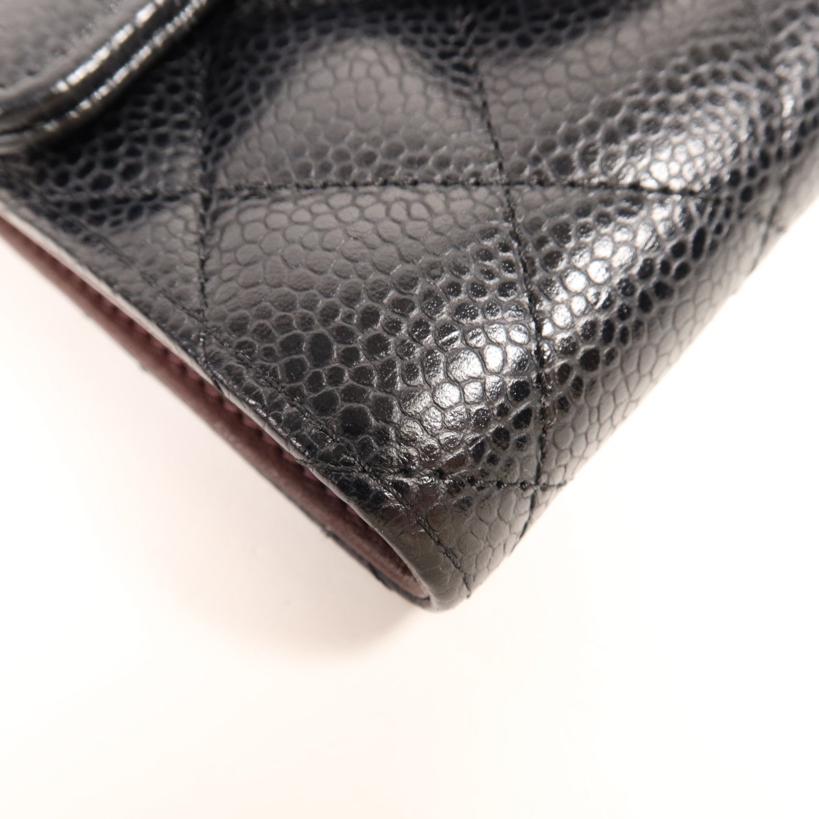 CHANEL 牛皮皮革Classic Trifold Wallet金扣錢包