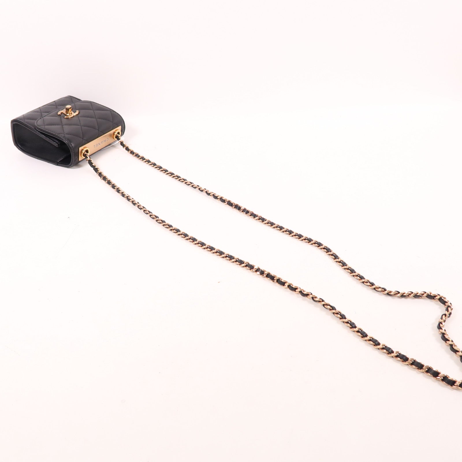 CHANEL 羊皮皮革Trendy CC Mini Bag鏈帶肩背袋