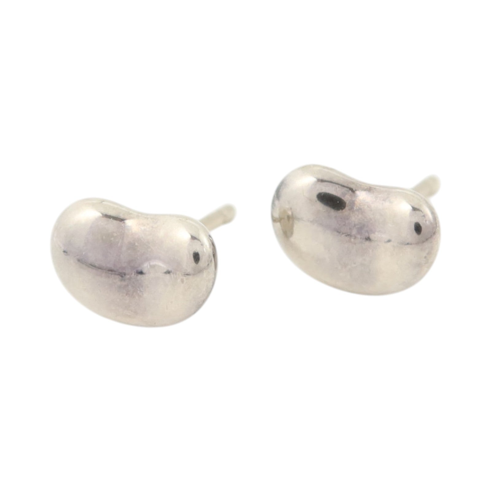 TIFFANY＆CO 925純銀Elsa Peretti Bean Design Earrings耳環