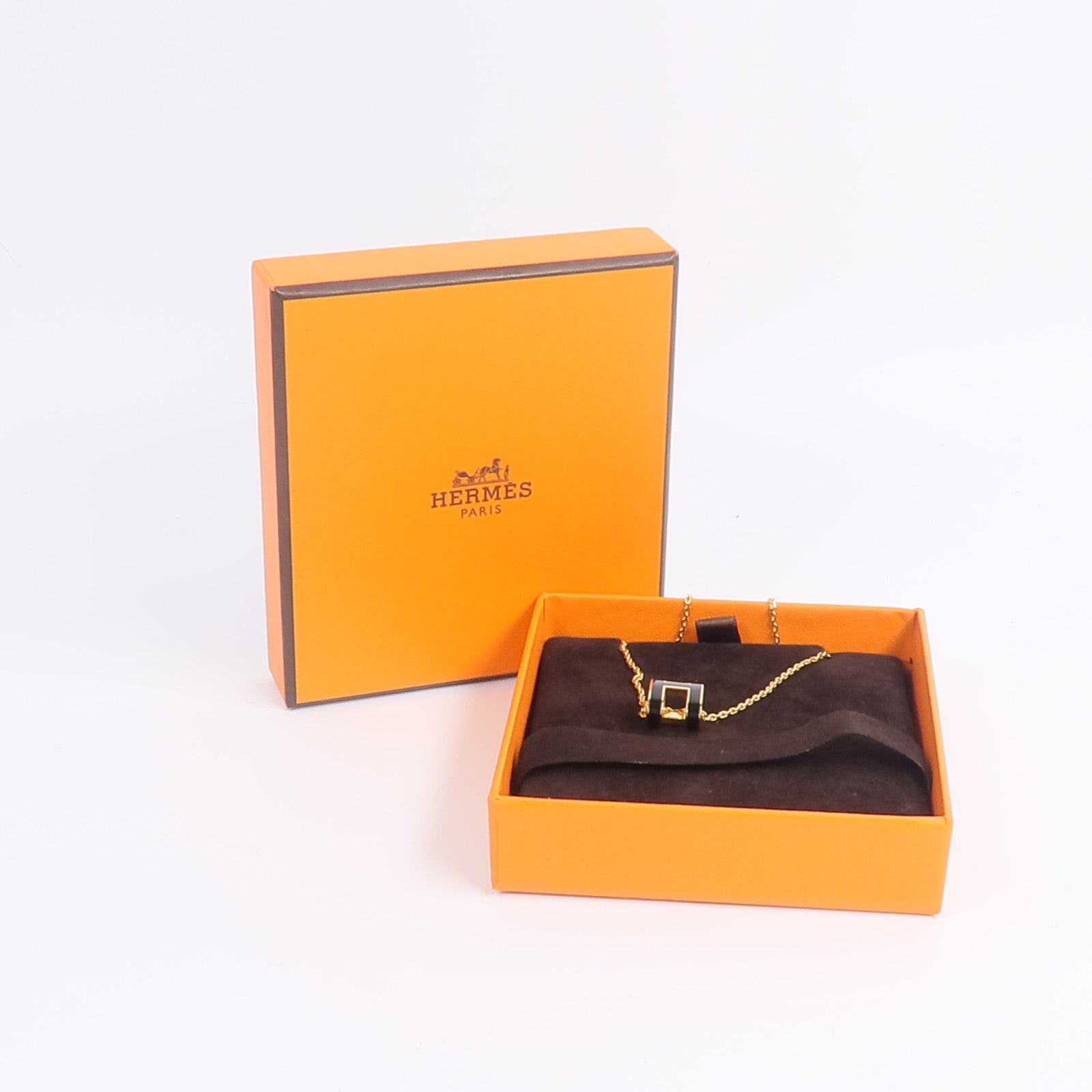 HERMES 金屬Pop H Necklace項鍊Noir