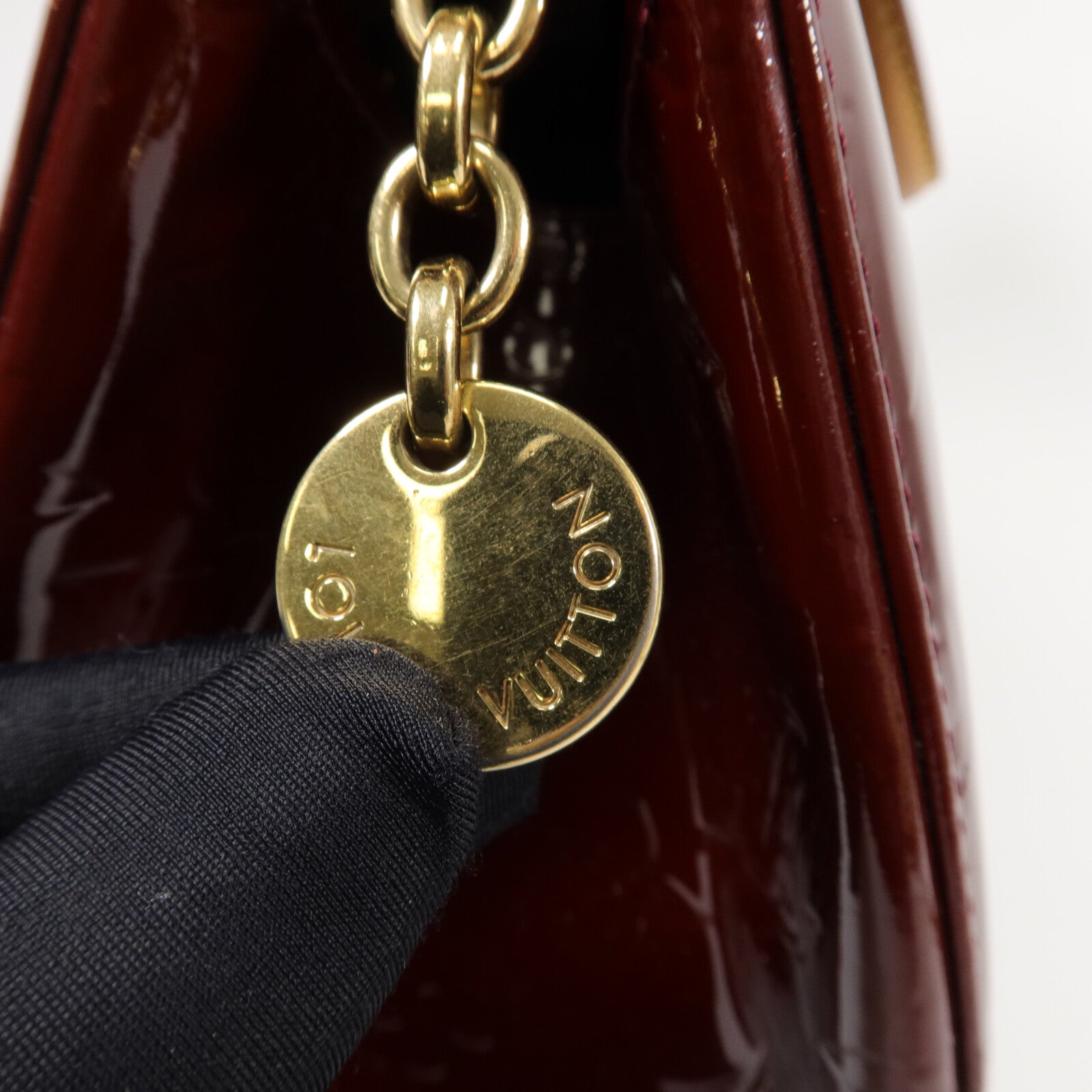 LOUIS VUITTON Monogram Vernis Brea MM手挽肩背兩用袋