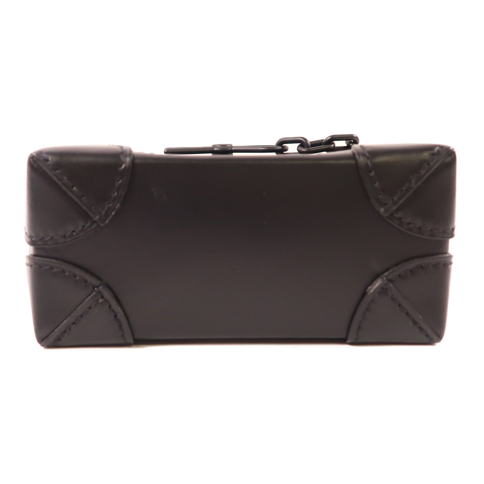 LOUIS VUITTON LV Nano Steamer Shoulder Bag M82772 Monogram Taurillon Black