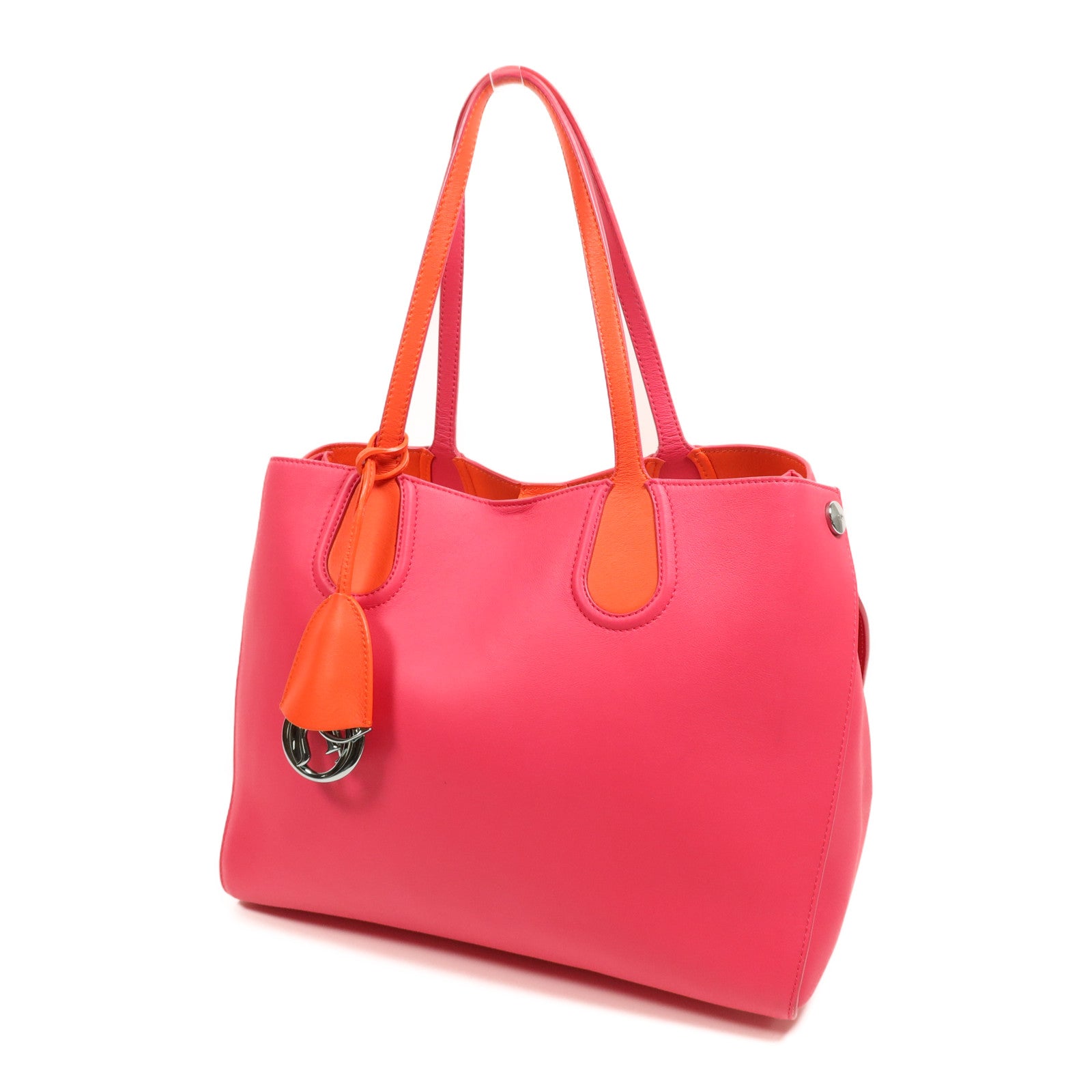 Dior 羊皮皮革Shoulder Bag銀扣肩背袋