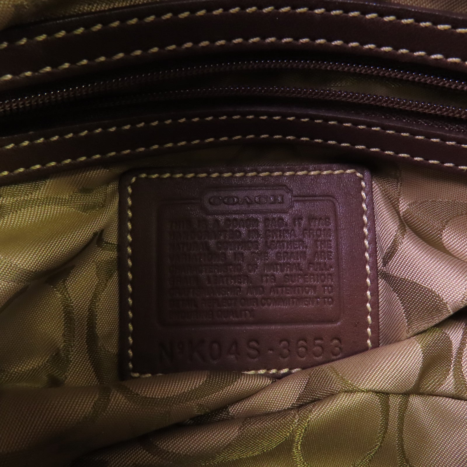 COACH 牛皮皮革Shoulder Bag銀扣肩背袋