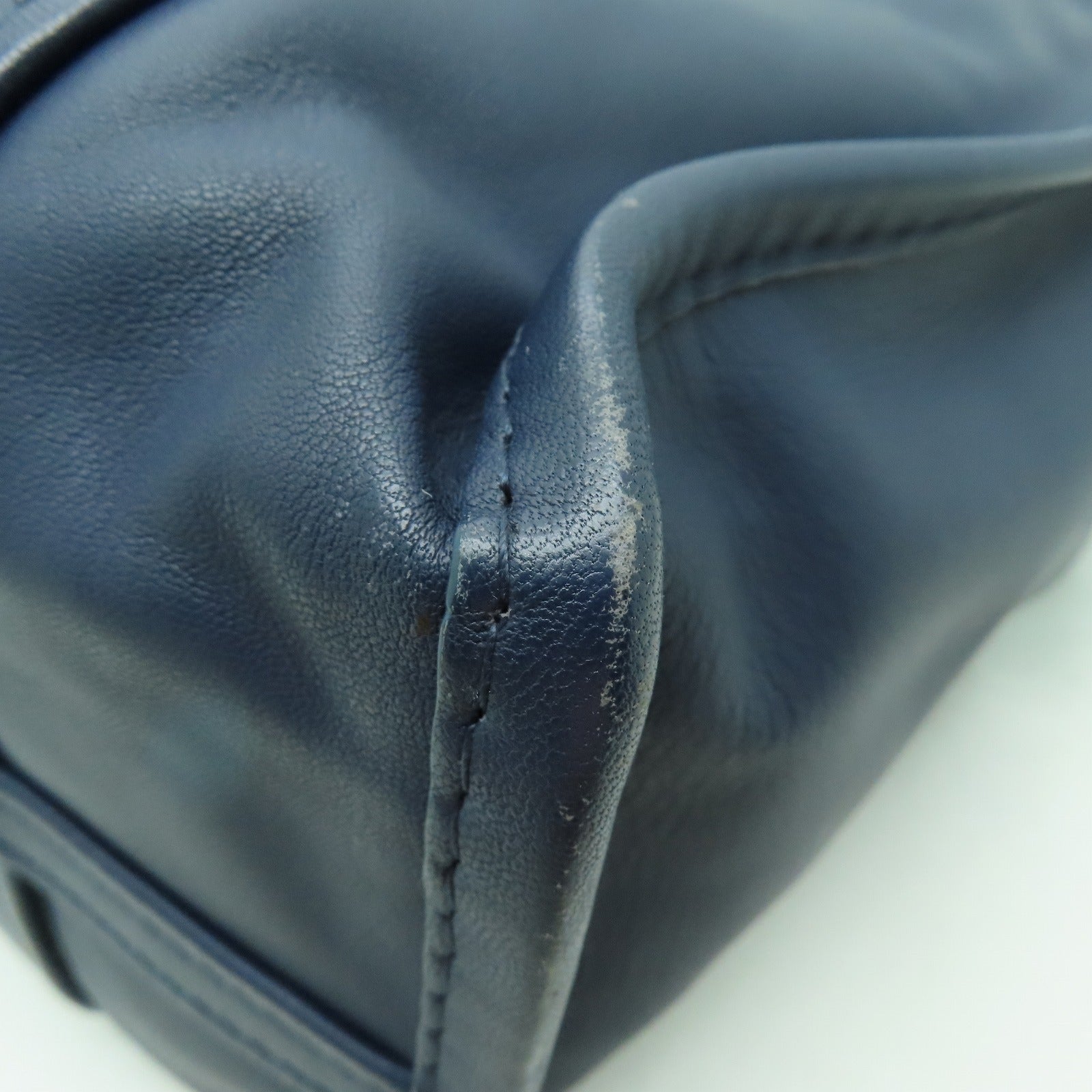 BALENCIAGA 【激減優惠】牛皮皮革2way Shoulder Bag銀扣手挽肩背兩用袋藍色