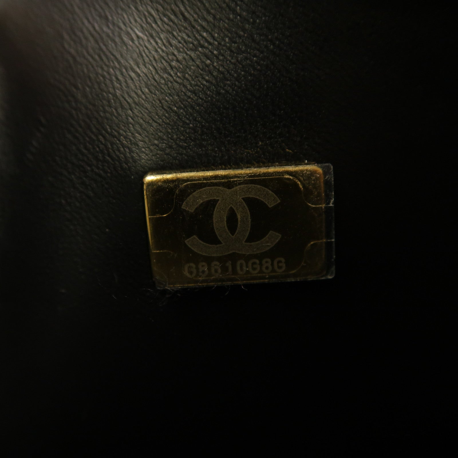CHANEL 【激減優惠】菱格羊皮皮革Classic 25金扣鏈帶肩背袋黑色/白色