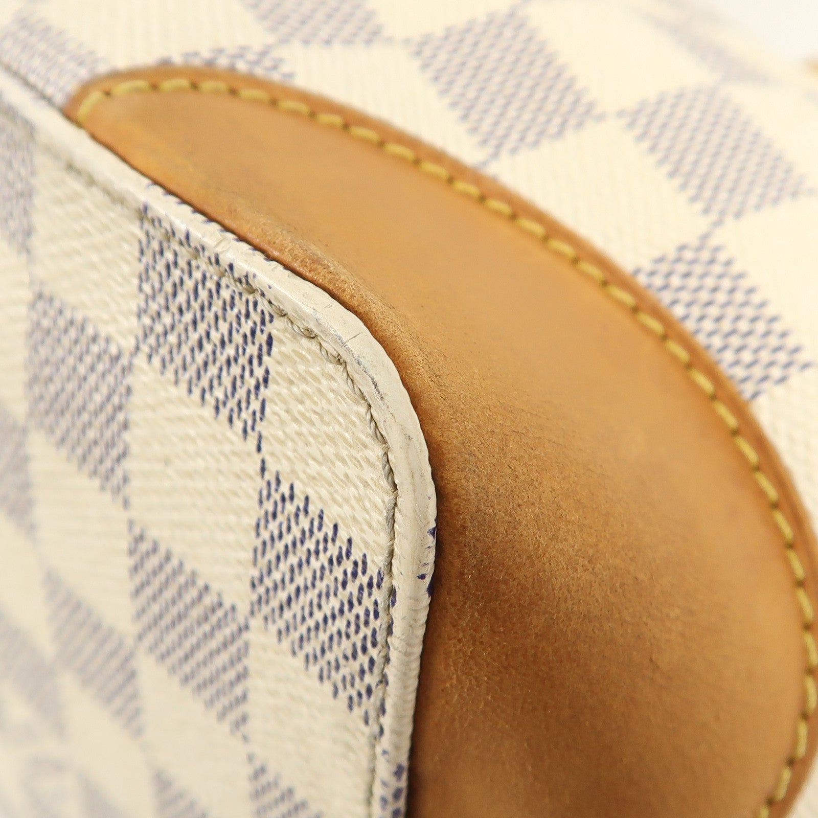 LOUIS VUITTON Damier Azur Hampstead PM金扣手挽袋