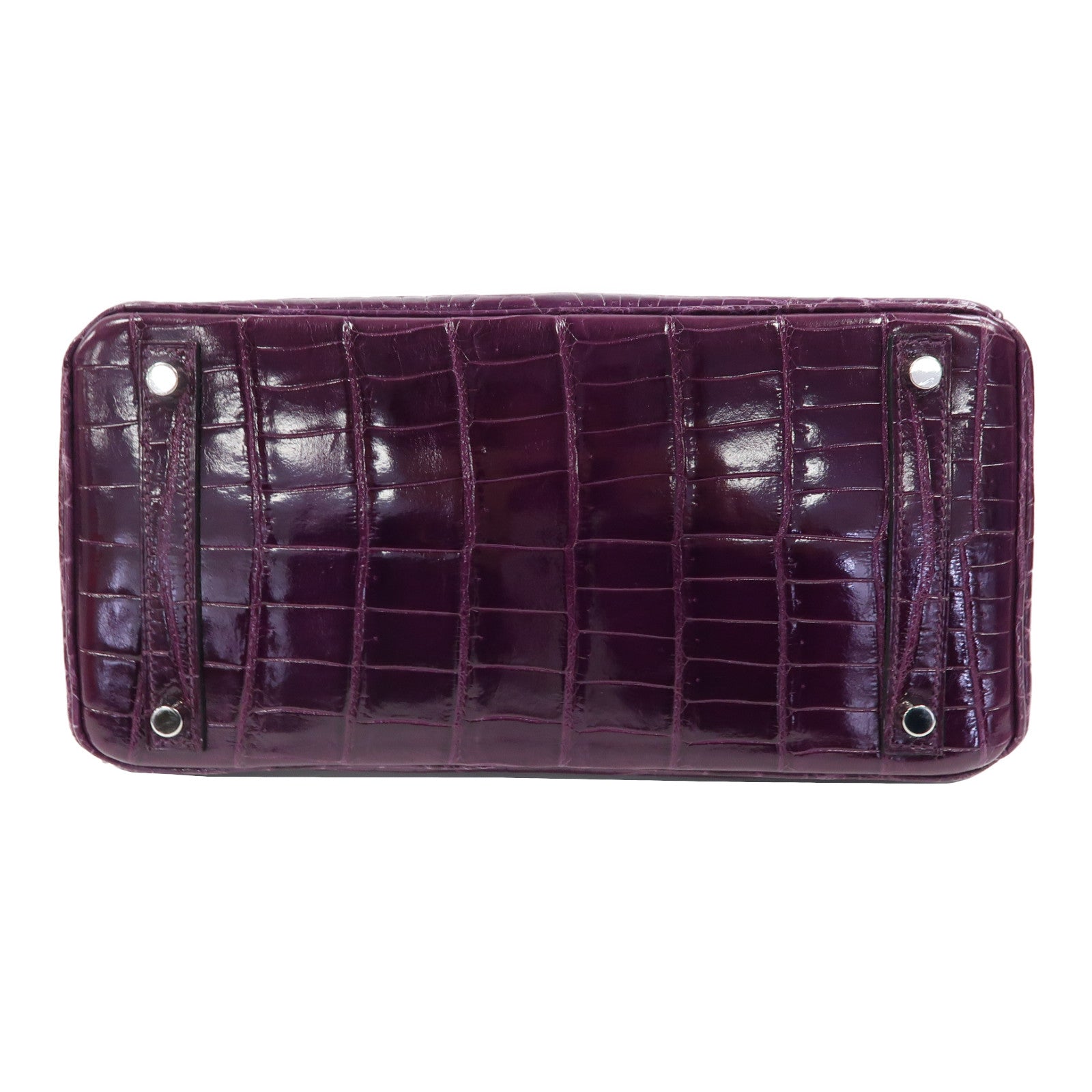 HERMES Croco Niloticus皮革Birkin 30銀扣手挽袋