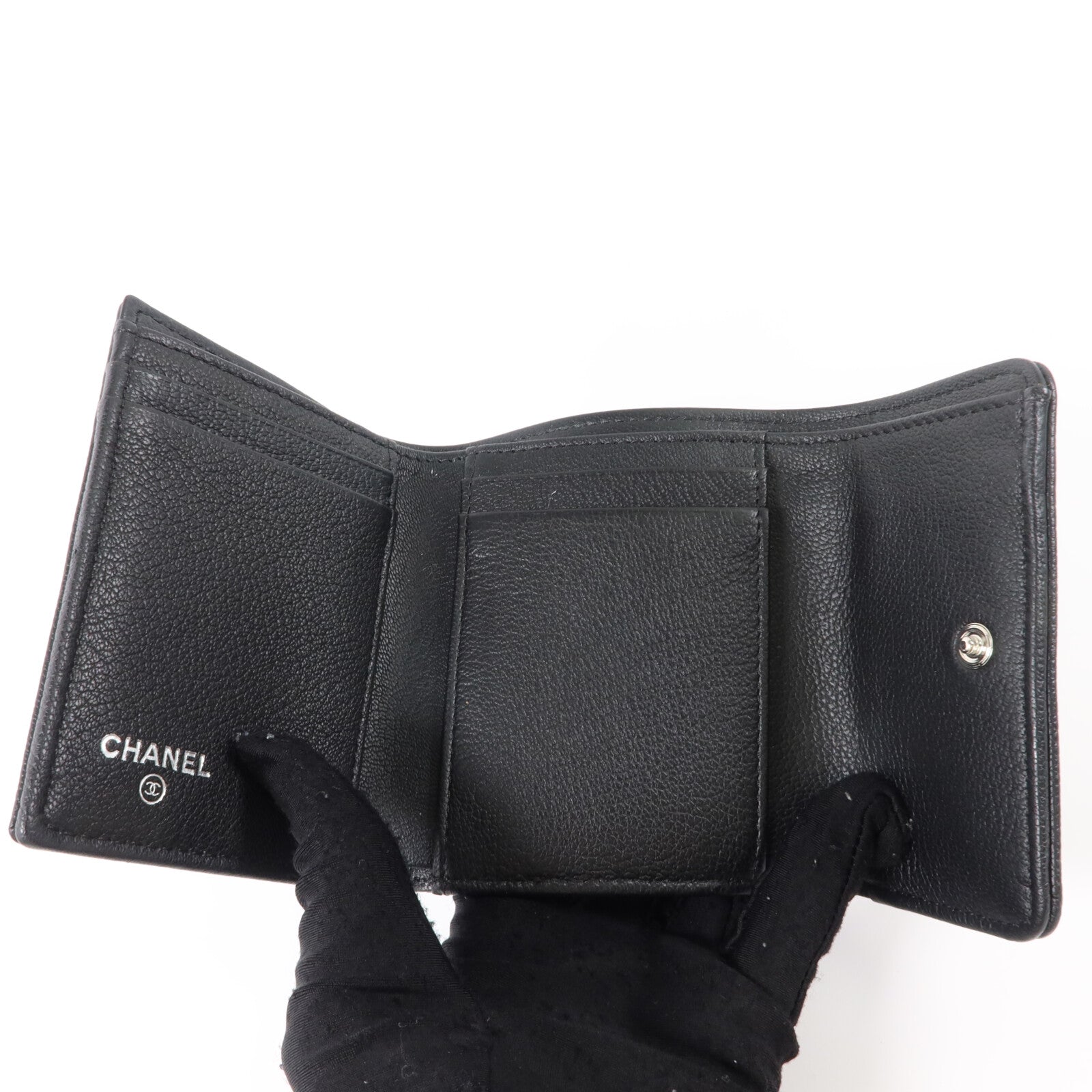 CHANEL 牛皮皮革Classic Flap Wallet錢包