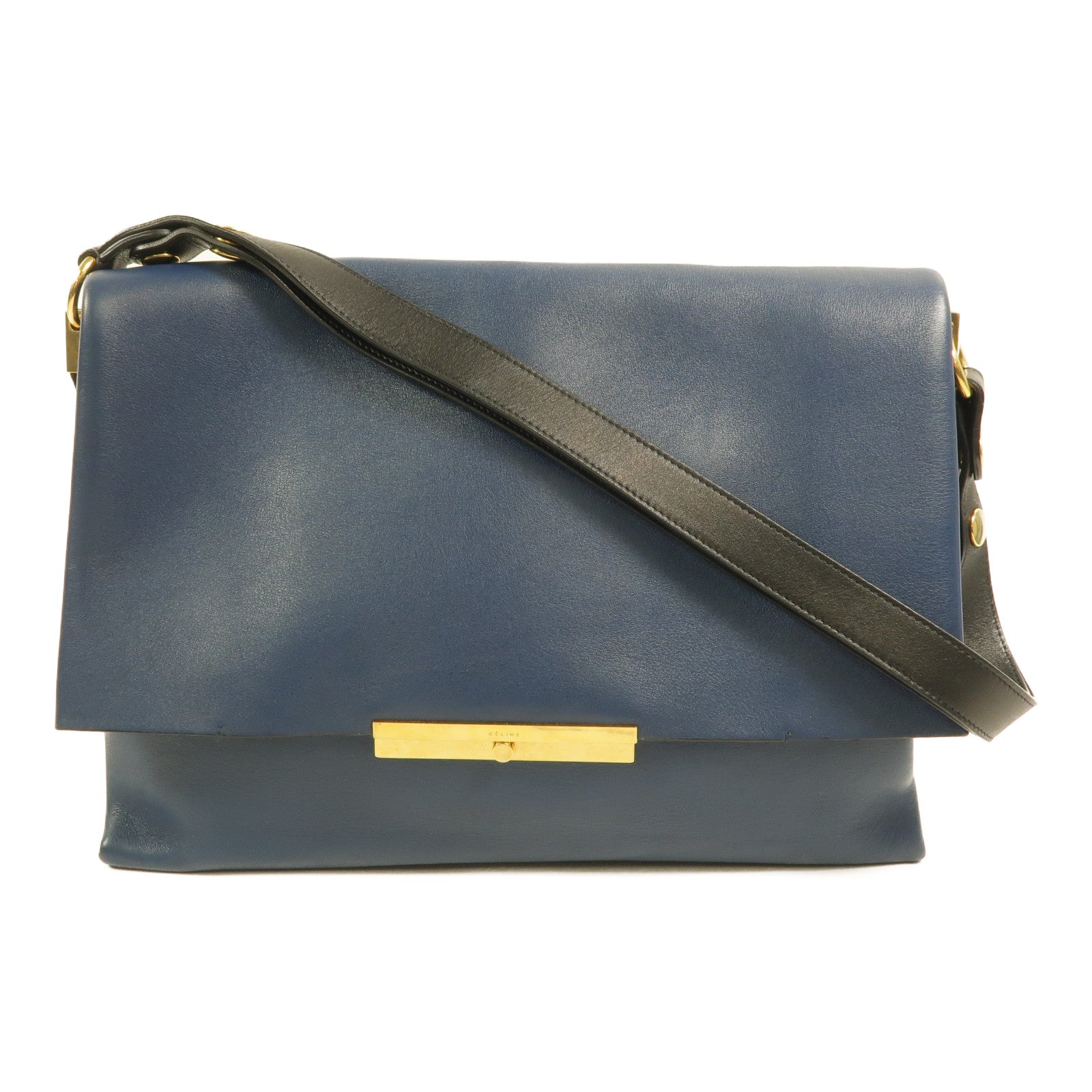 CELINE 牛皮皮革Blade Flap Bag肩背袋