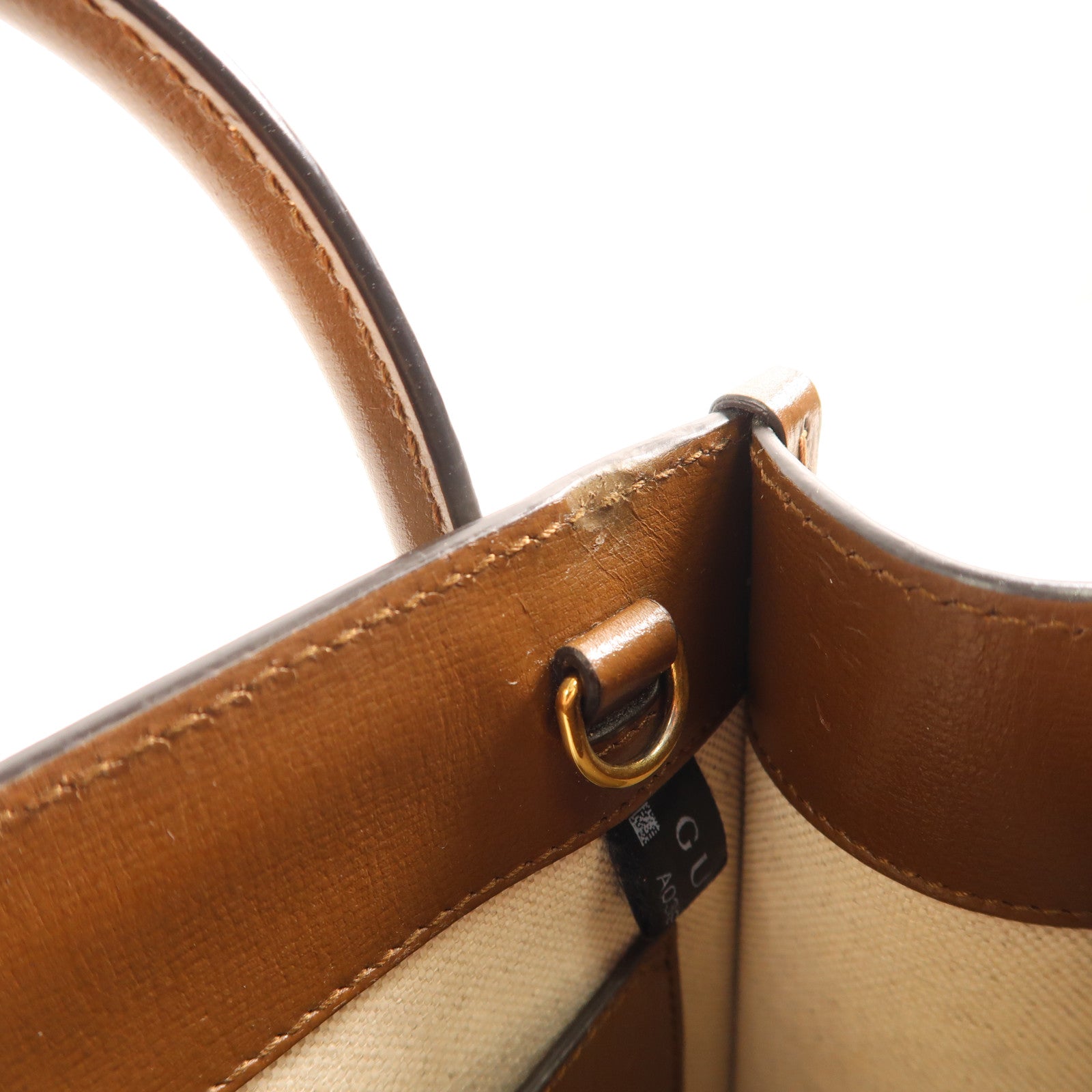 GUCCI 塗層帆布Interlocking G Mini Tote Bag金扣手挽肩背兩用袋