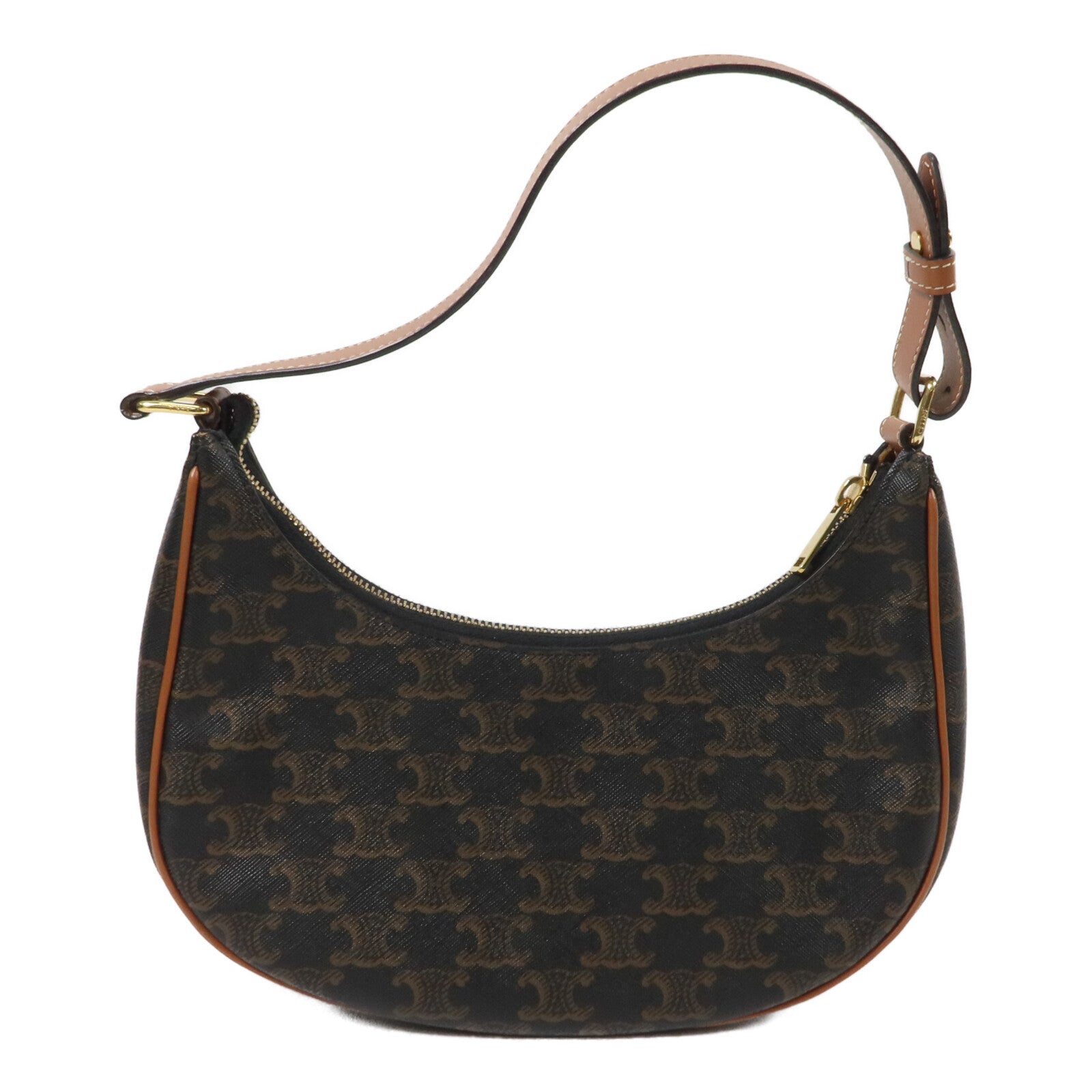 CELINE 塗層帆布Ava Medium Triomphe肩背袋