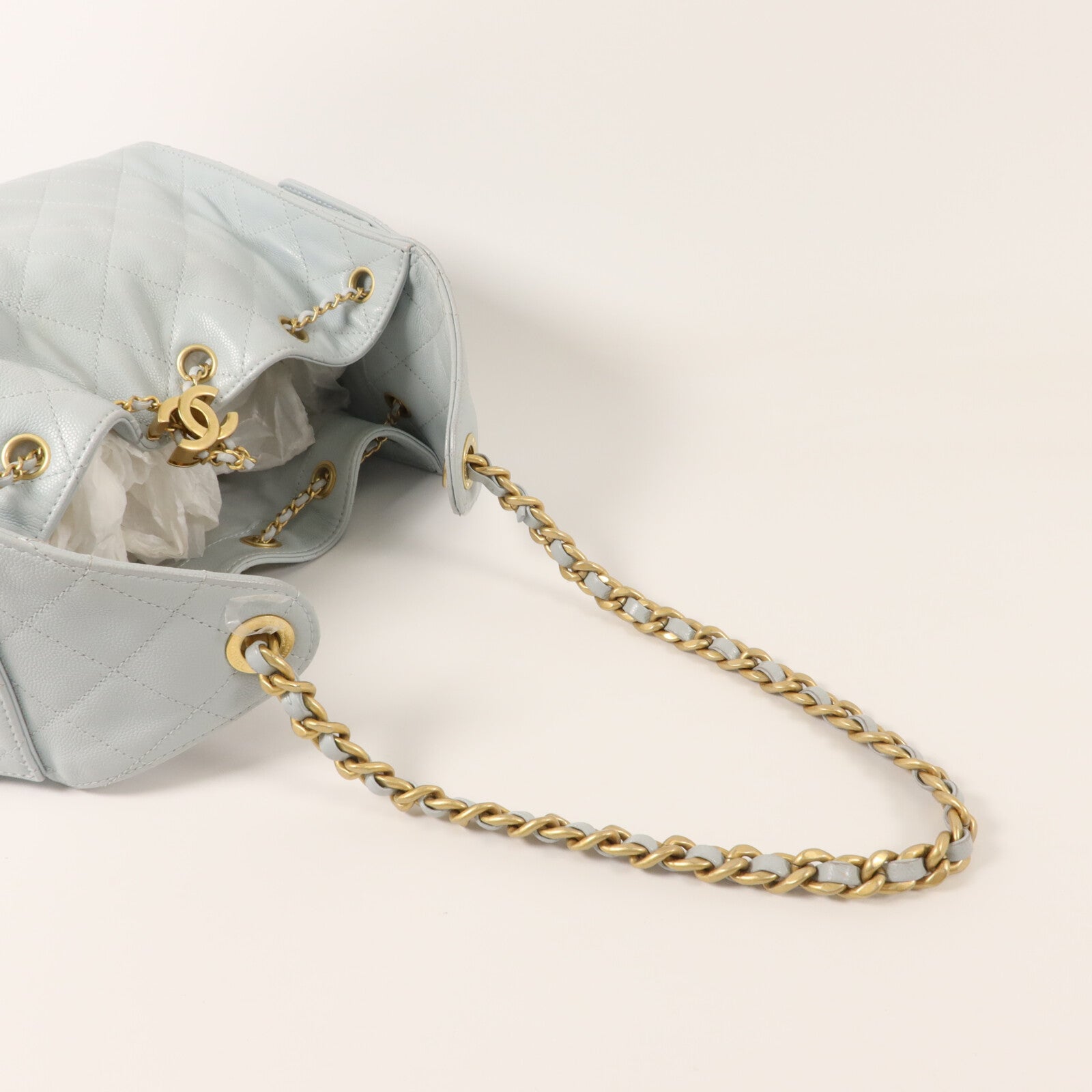 CHANEL 牛皮皮革Chanel 25 Small鏈帶肩背袋