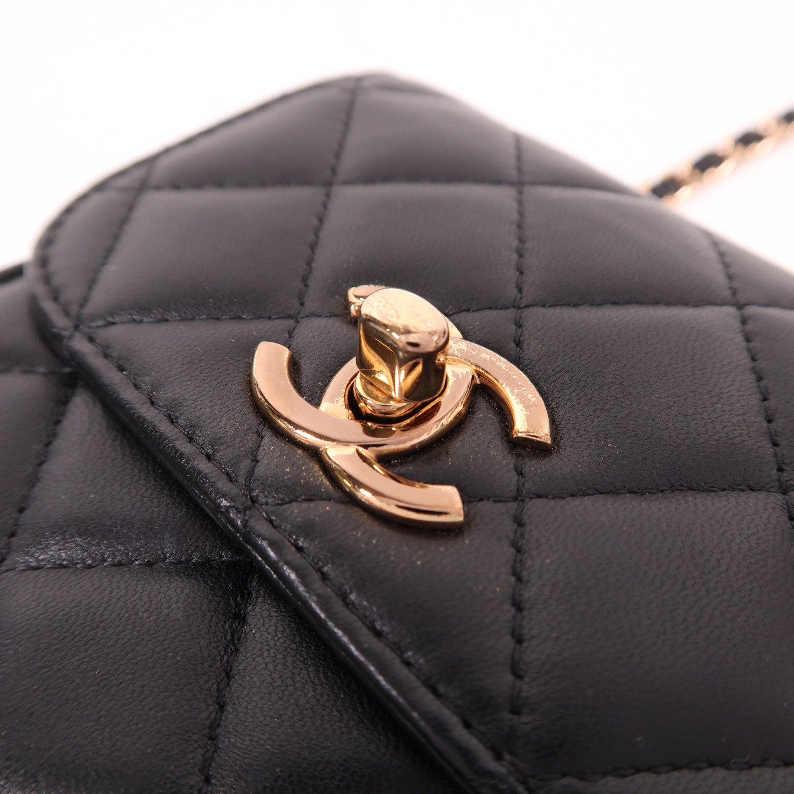 CHANEL 羊皮皮革Trendy CC Mini Bag鏈帶肩背袋
