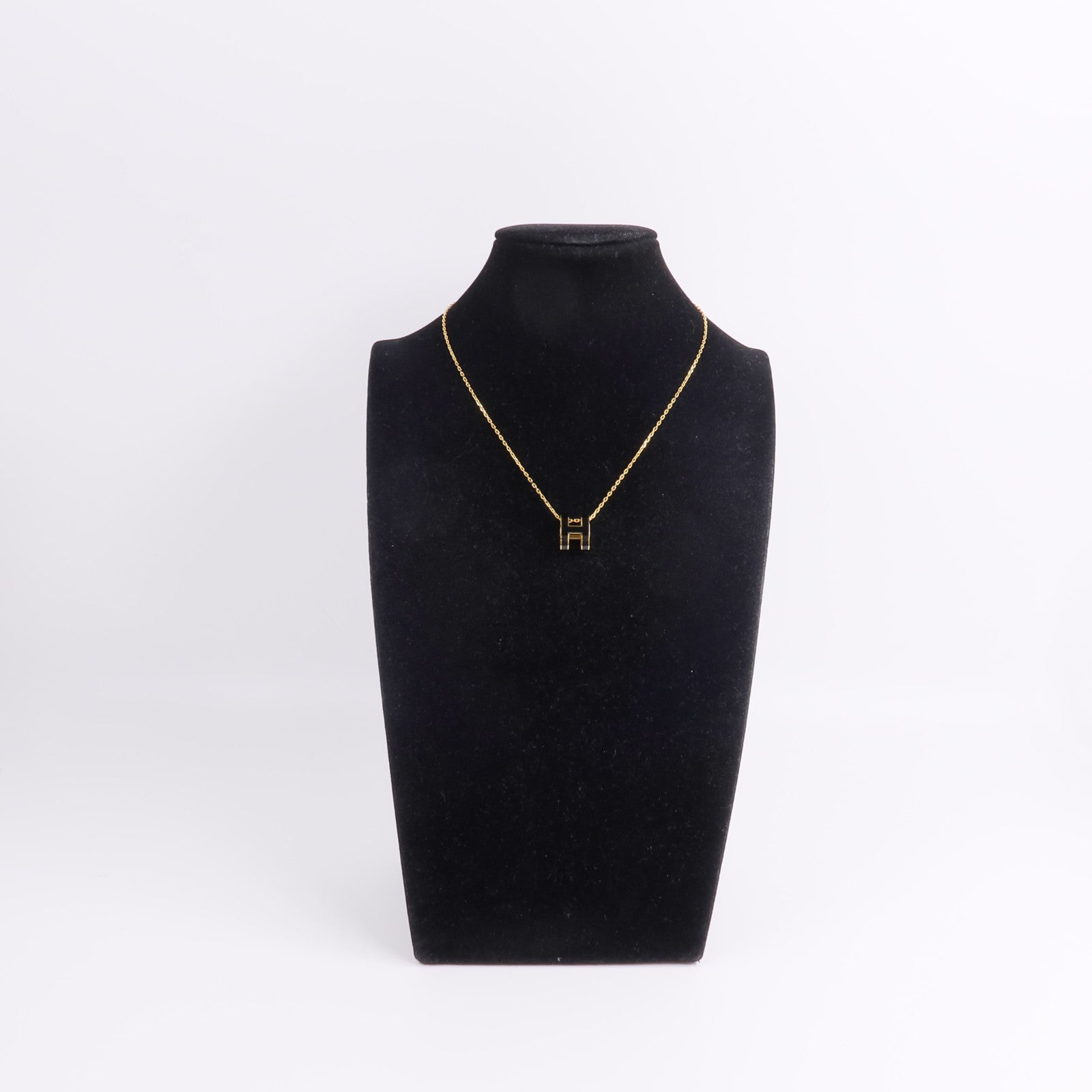 HERMES 金屬Pop H Necklace項鍊Noir