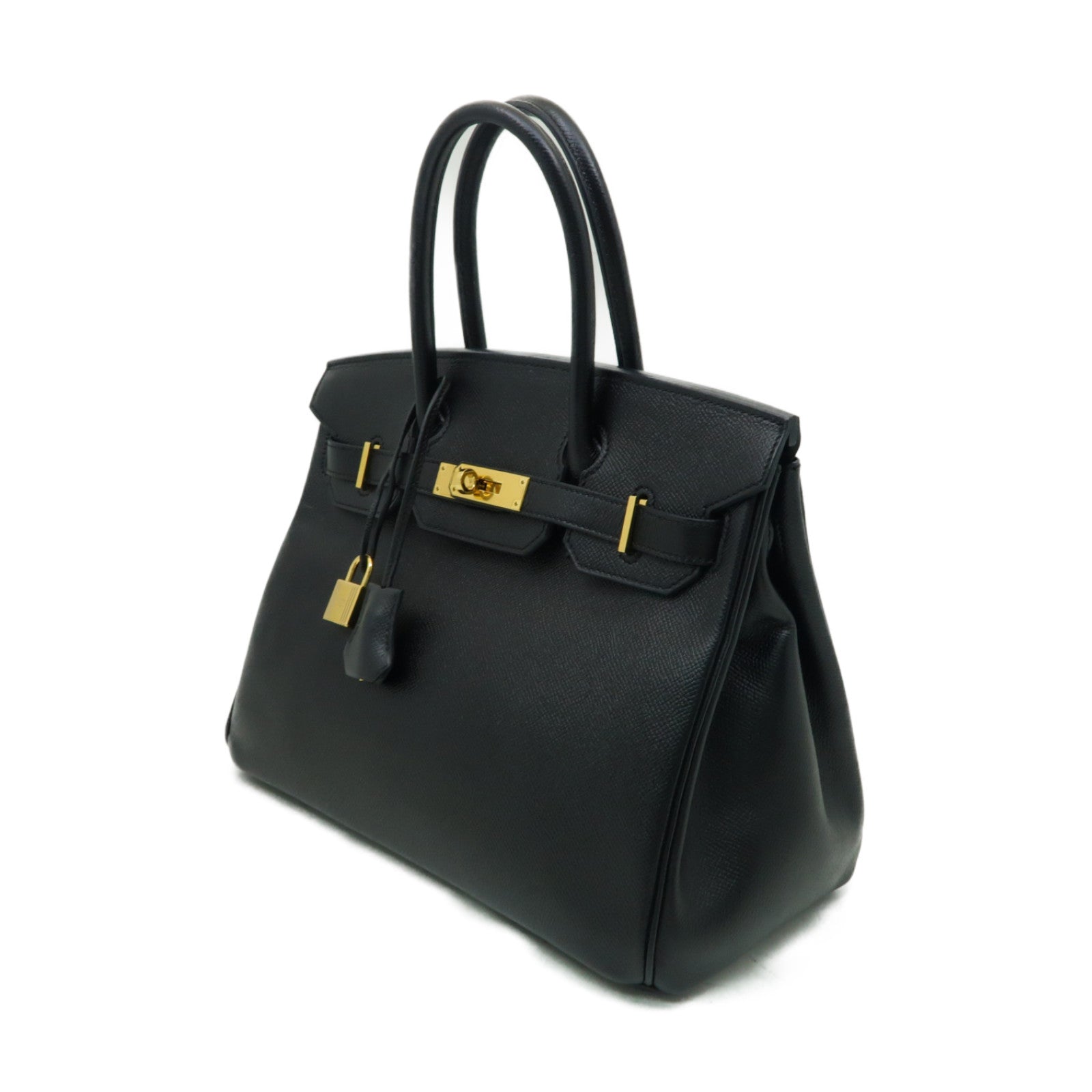 HERMES 【激減優惠】Epsom皮革Birkin 30金扣手挽袋Noir黑色