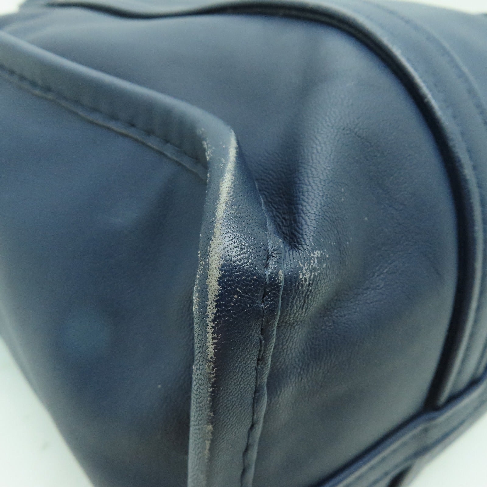BALENCIAGA 【激減優惠】牛皮皮革2way Shoulder Bag銀扣手挽肩背兩用袋藍色