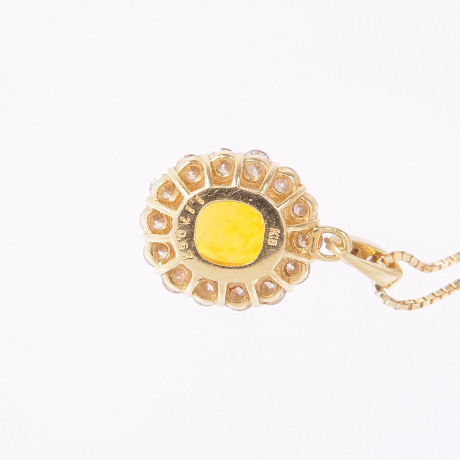 JEWELRY 18K黃金Opal Diamond Necklace蛋白石/鑽石項鍊