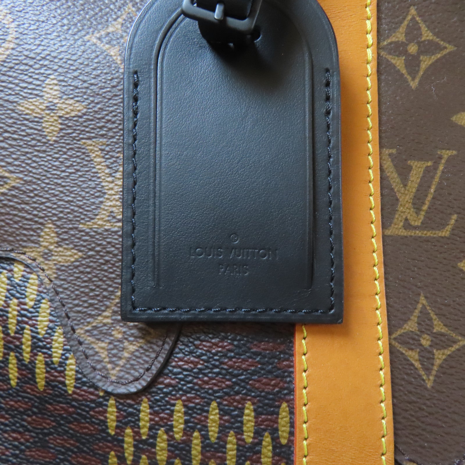 LOUIS VUITTON Monogram Keepall 50黑扣/銀扣手挽袋啡色