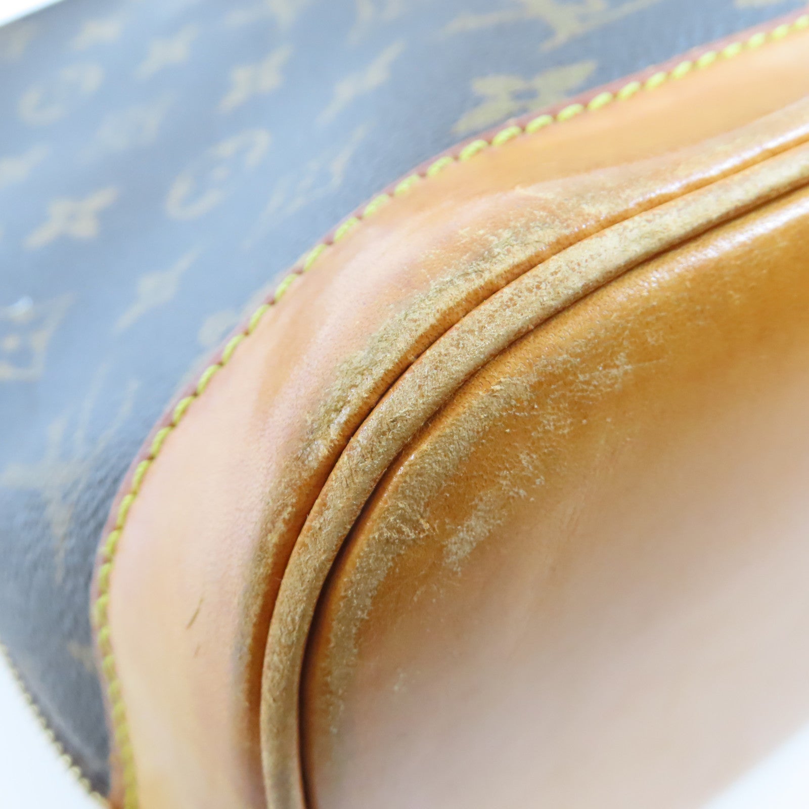 LOUIS VUITTON Monogram Alma金扣手挽袋啡色