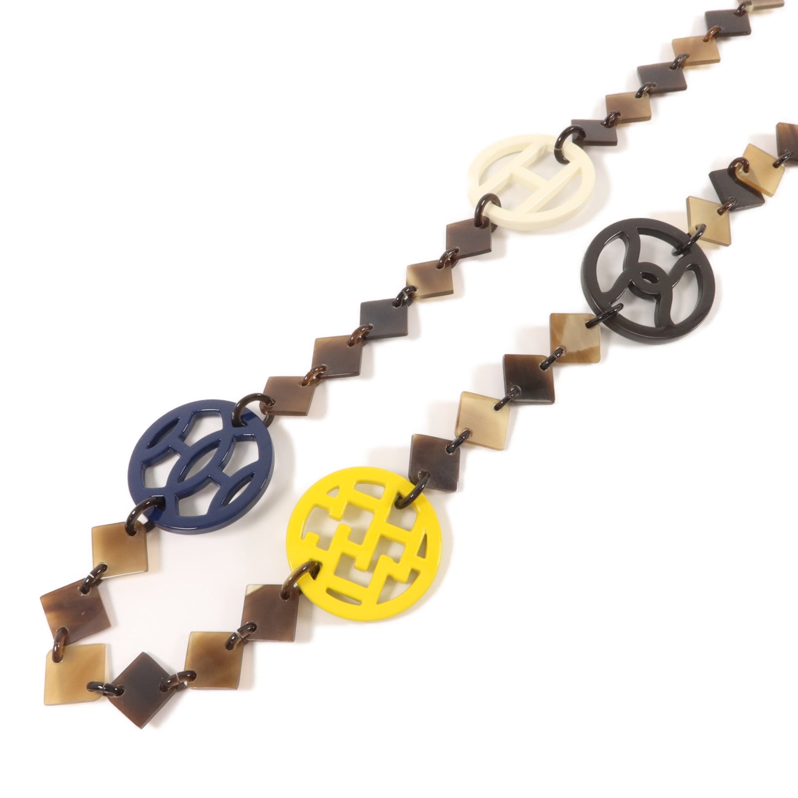HERMES 水牛角/漆木Lena Necklace項鍊