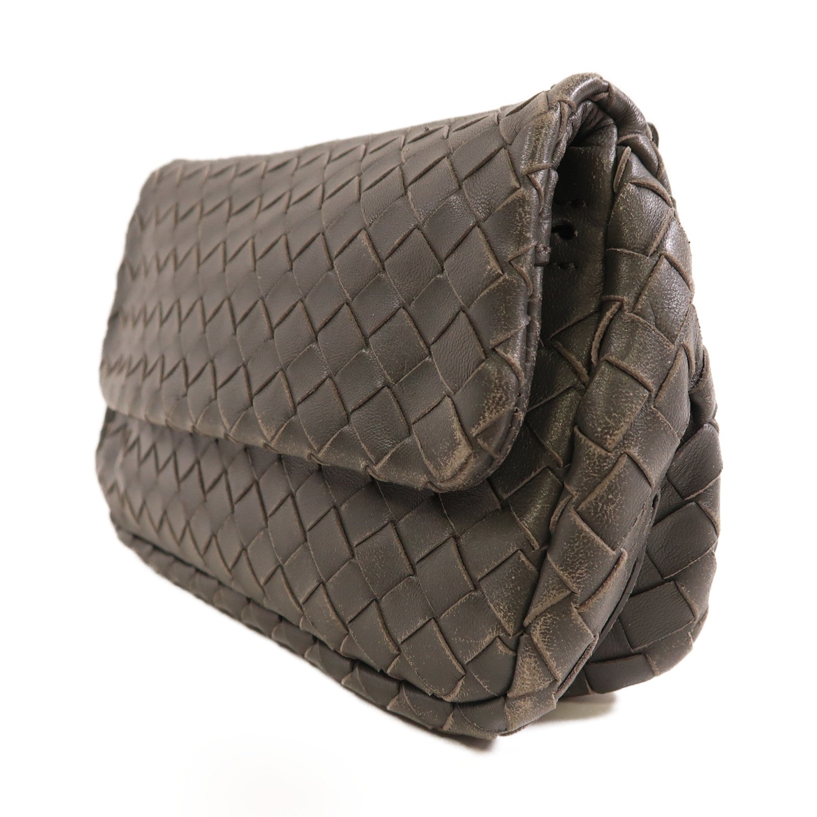 BOTTEGA VENETA 牛皮皮革Chain Shoulder鏈帶肩背手拿包兩用袋
