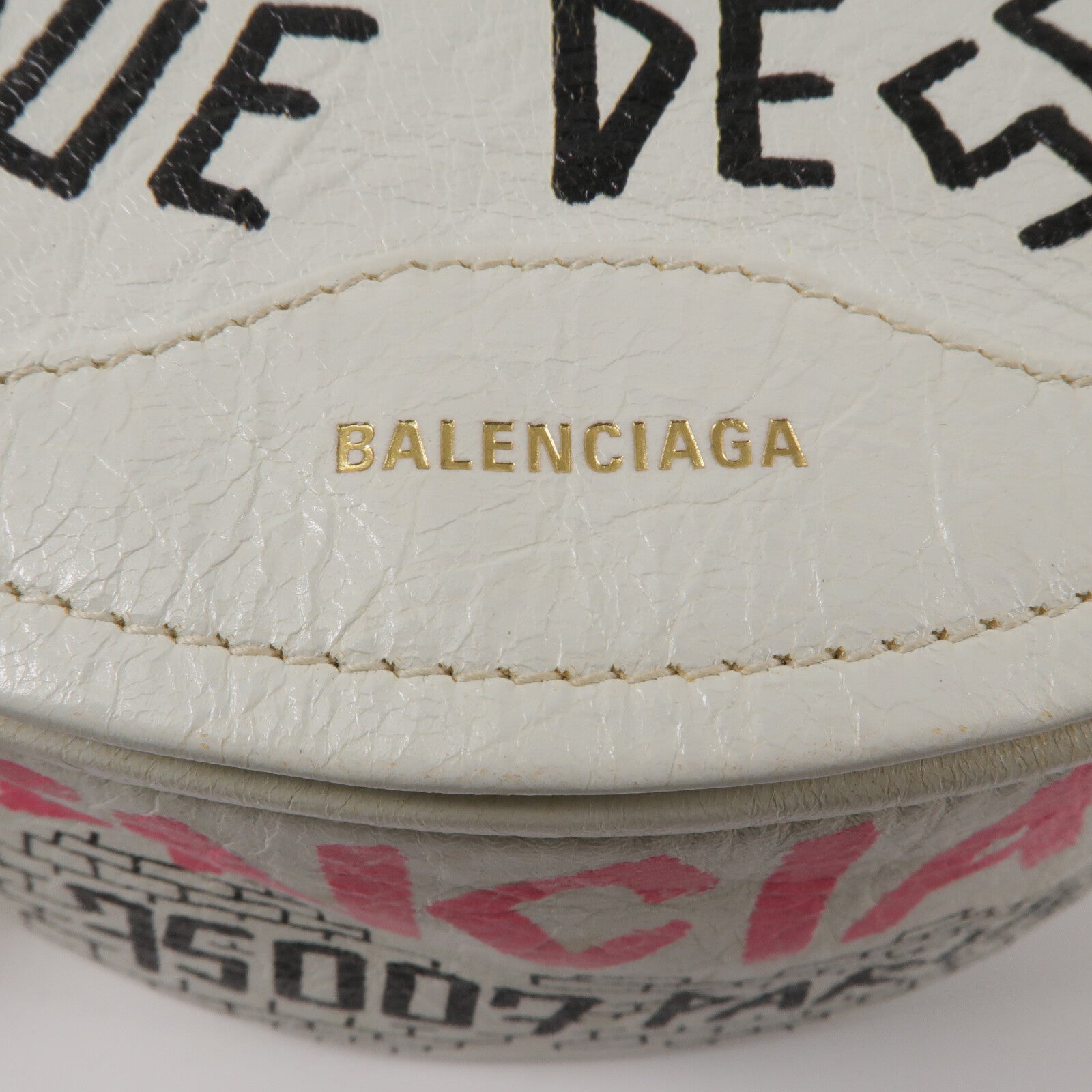 BALENCIAGA 牛皮皮革Souvenir Graffiti Belt Bag腰包