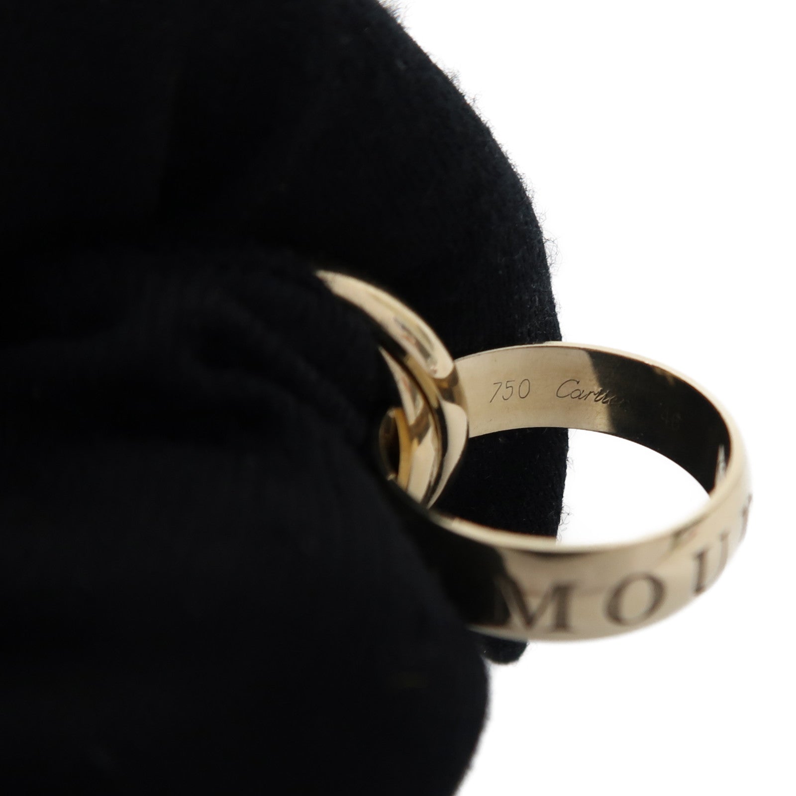 CARTIER 【激減優惠】18K金Vintage Trinity戒指US#3.5