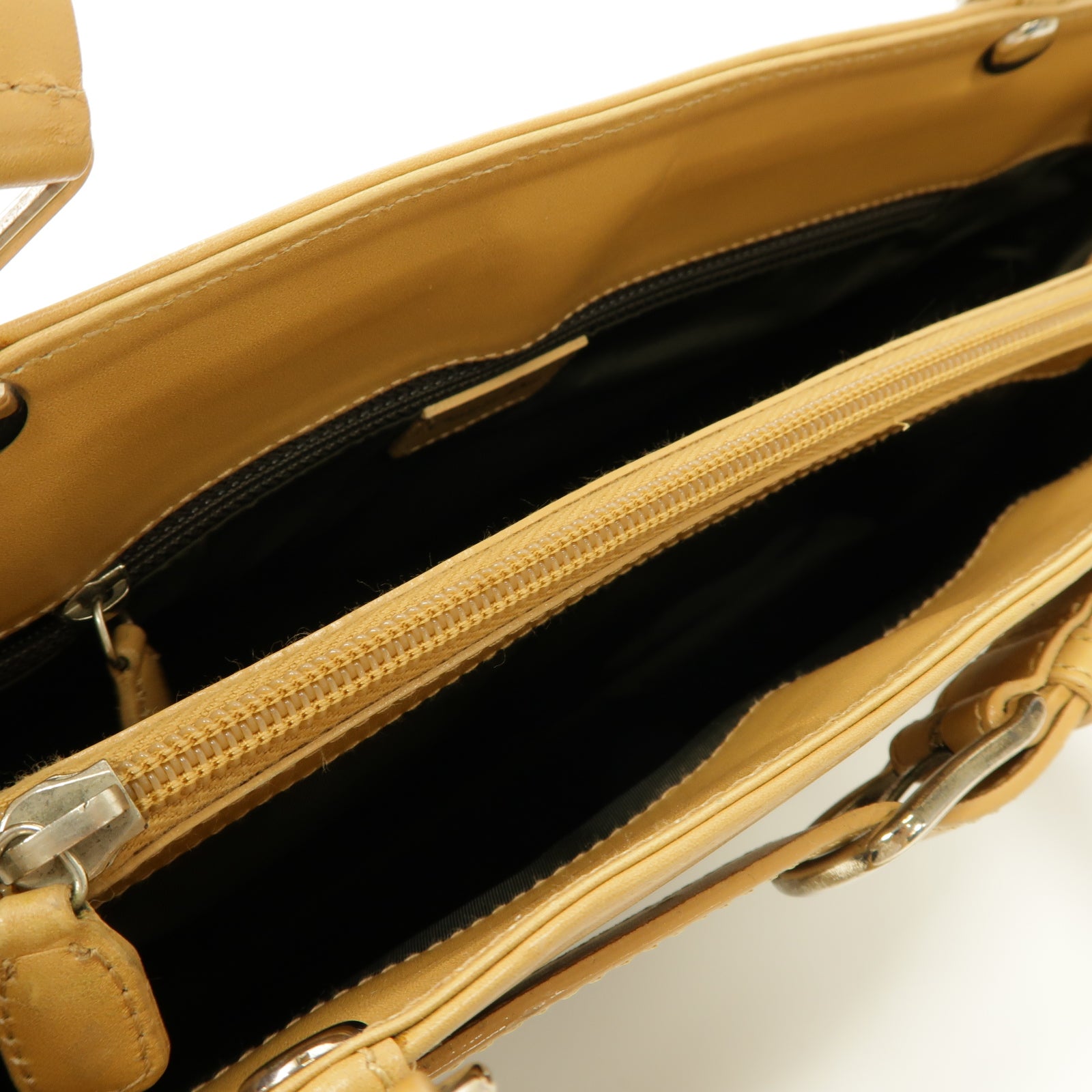 Dior 帆布Shoulder Bag金扣肩背袋棕色