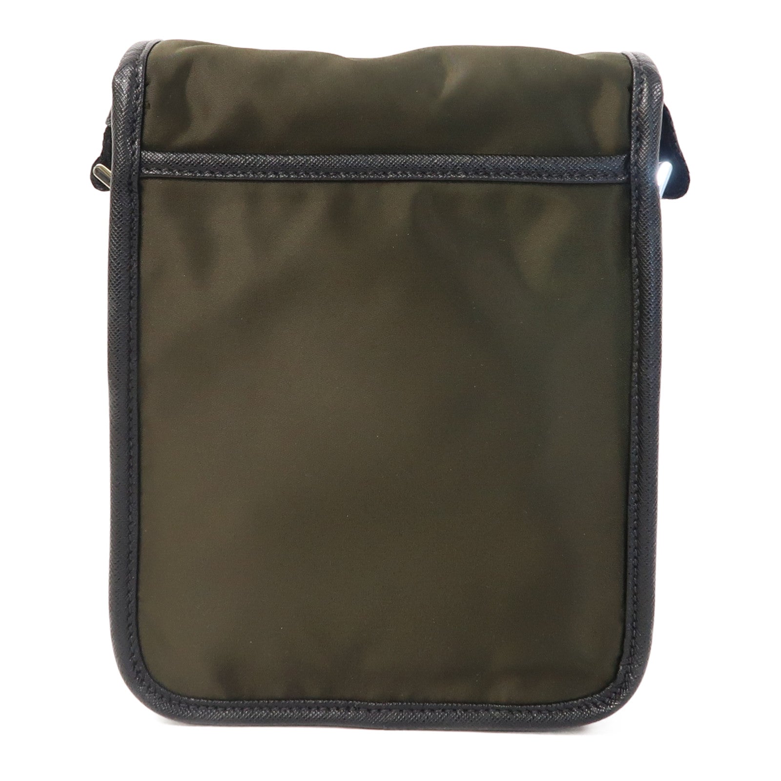 PRADA 尼龍Shoulder Bag銀扣肩背袋綠色