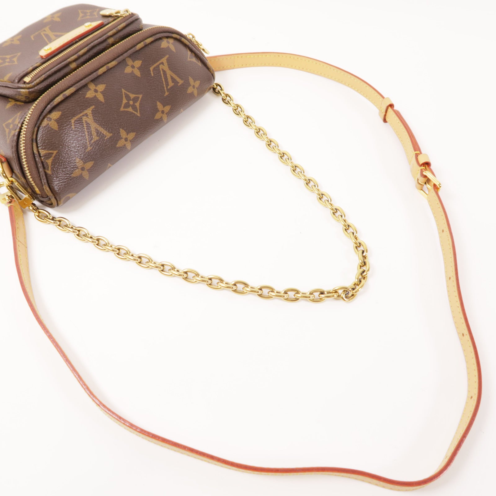 LOUIS VUITTON Monogram Mini Bumbag金扣手挽肩背兩用袋棕色