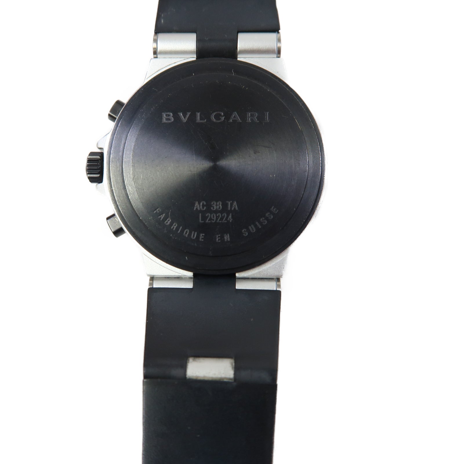 BVLGARI Diagono橡膠/鋁製手錶自動機芯紅色/黑色