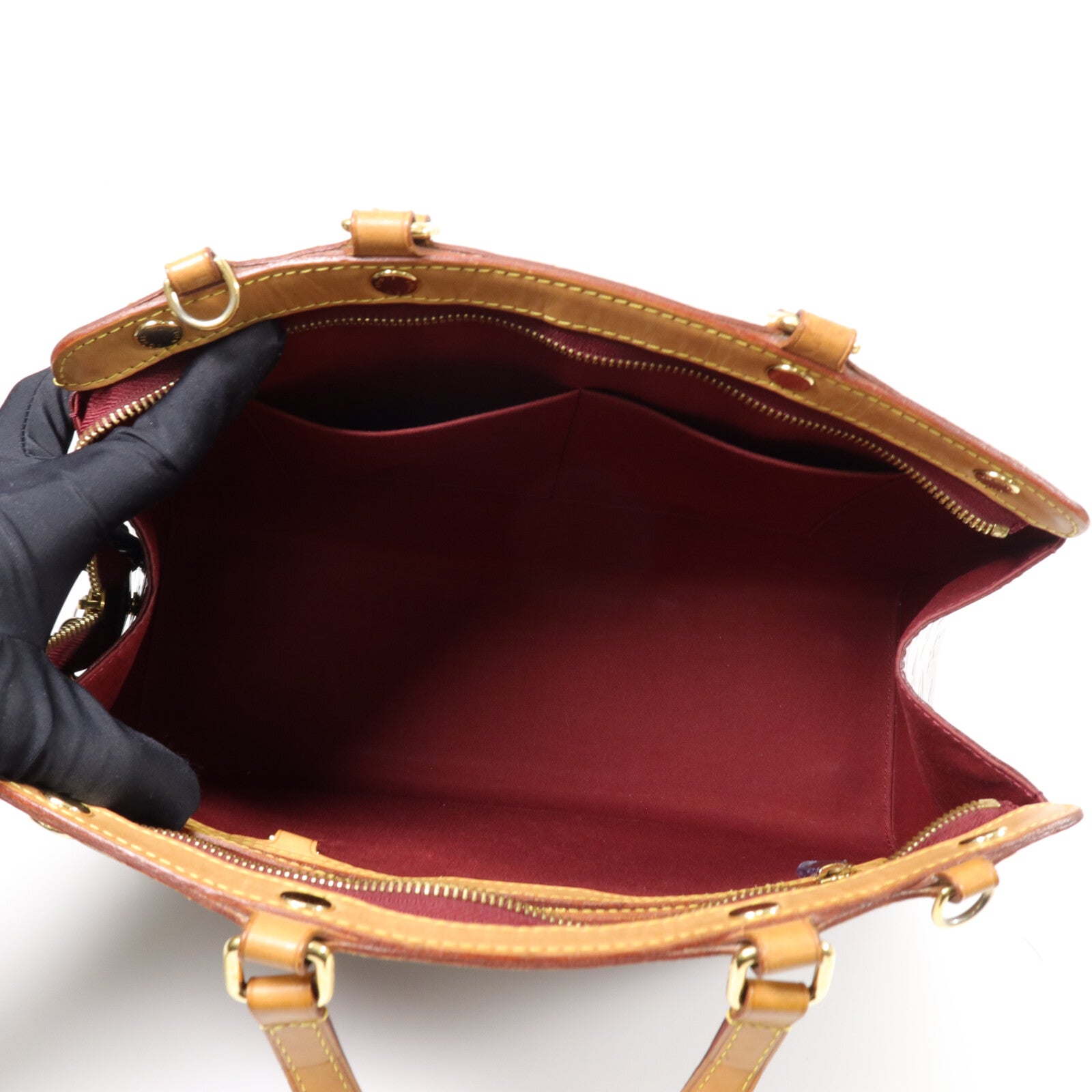 LOUIS VUITTON Monogram Vernis Brea MM手挽肩背兩用袋