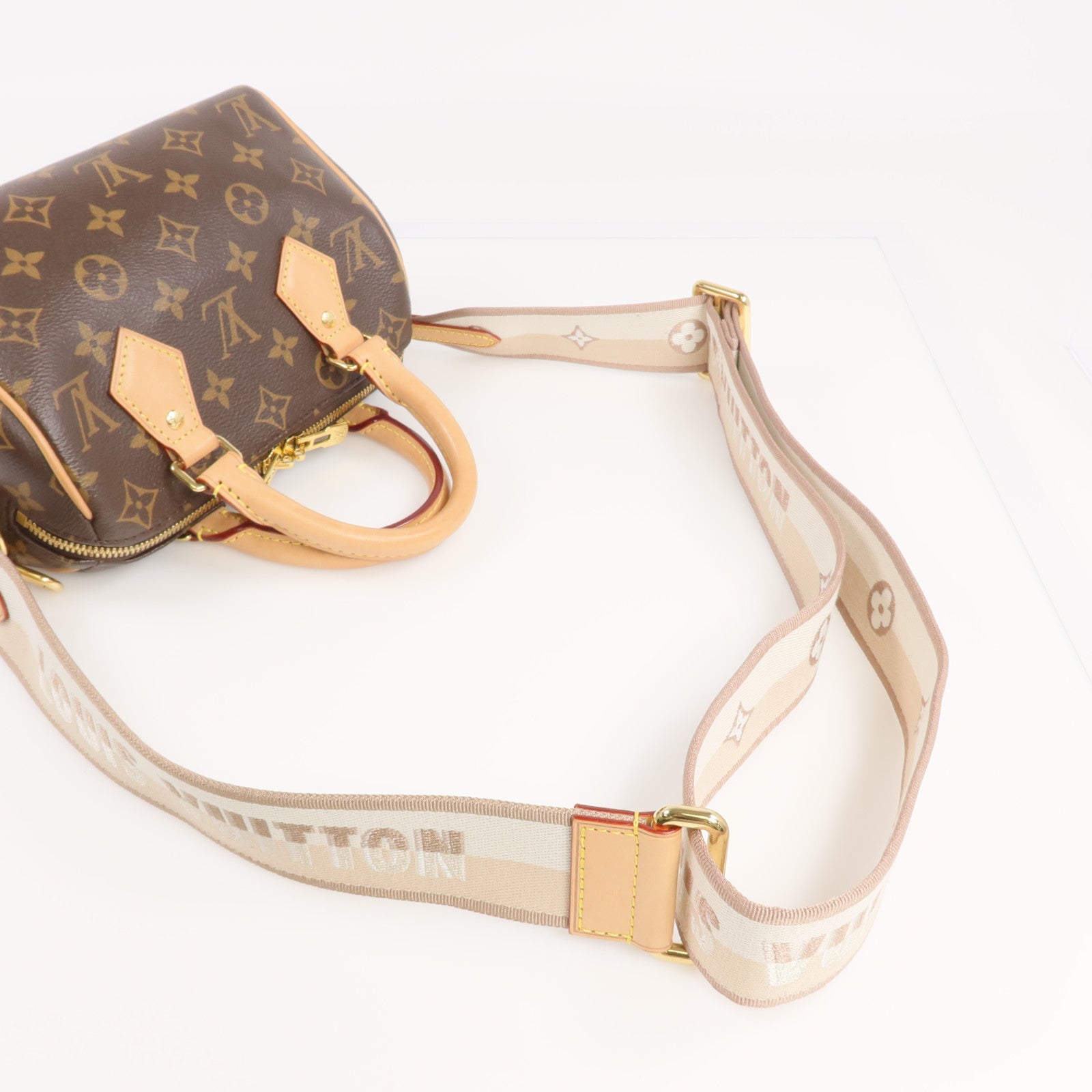 LOUIS VUITTON Monogram Speedy Bandouliere 20金扣手挽肩背兩用袋