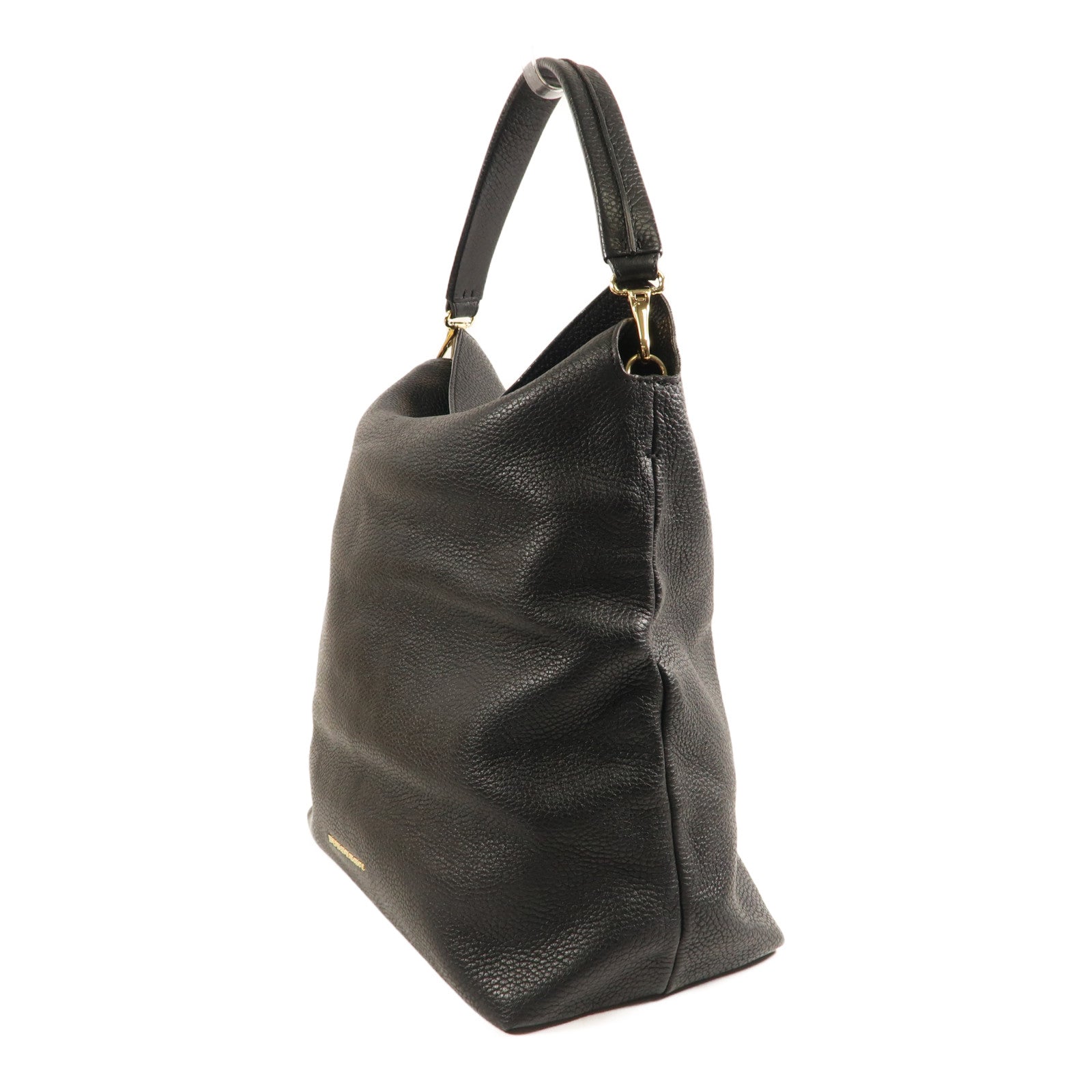 BURBERRY 牛皮皮革Hand Bag金扣手挽袋黑色